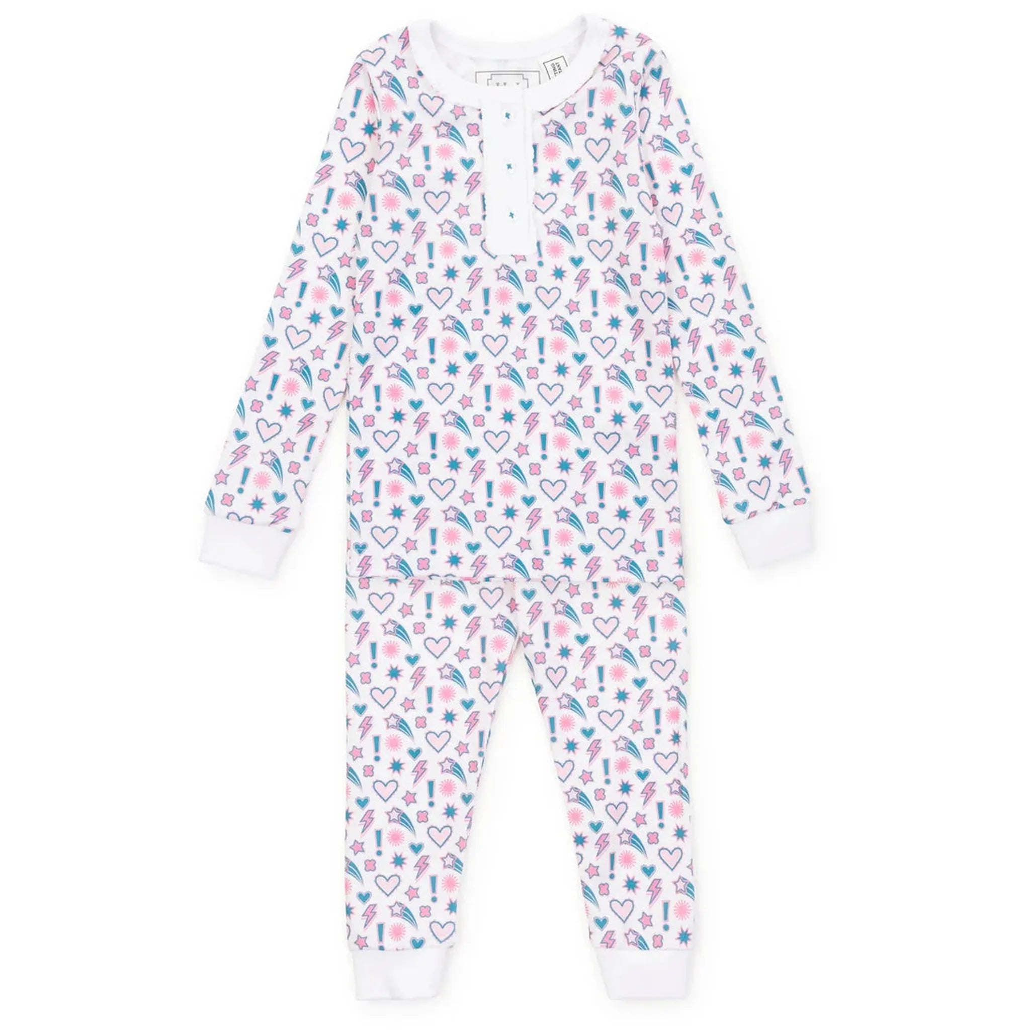 Alden Girls' Pima Cotton Pajama Pant Set - Cosmic Crush