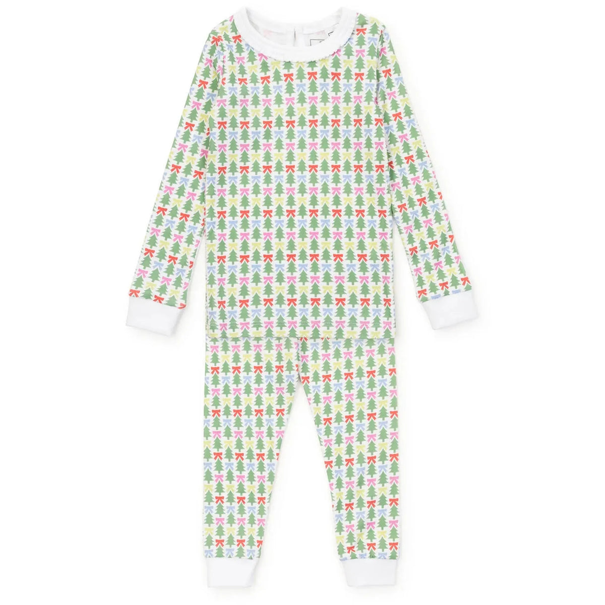 Ava Girls' Pajama Pant Set - Tree Topper Bows