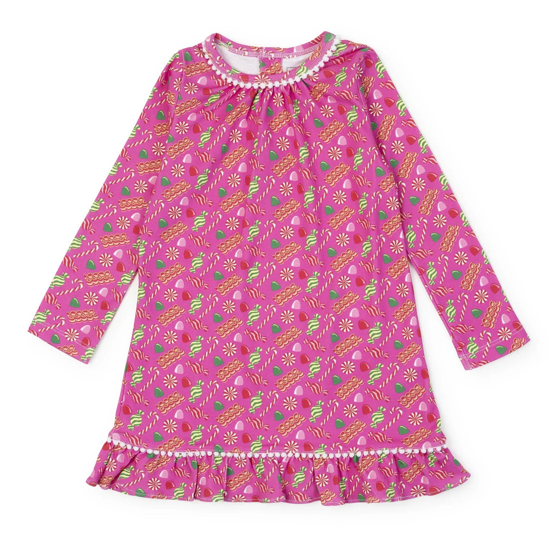 PRE ORDER Carlin Girls' Dress - Christmas Candy Pink