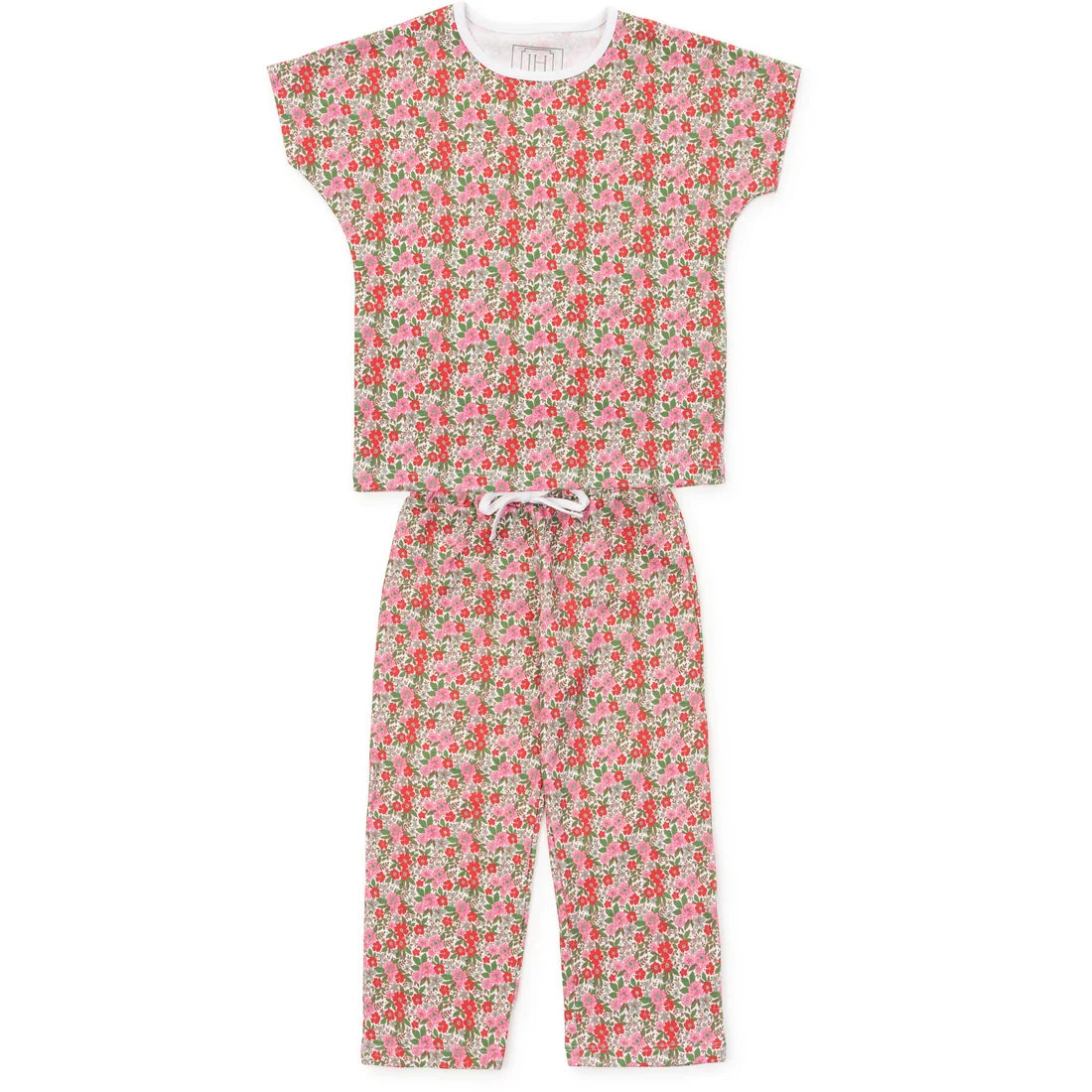 PRE ORDER Merrick Girls' Pant Set - Floral Noel