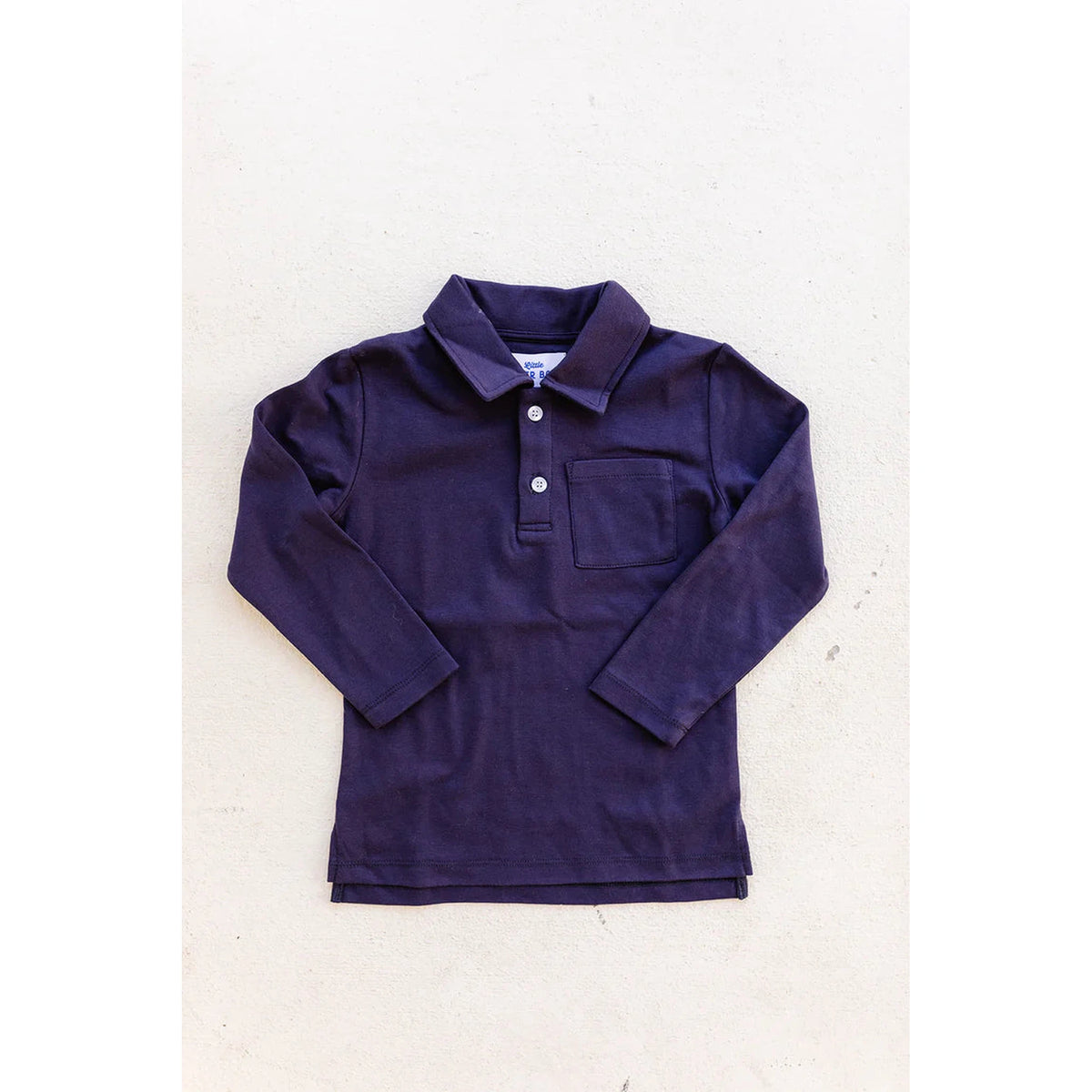 LONG SLEEVE POLO - NAVY