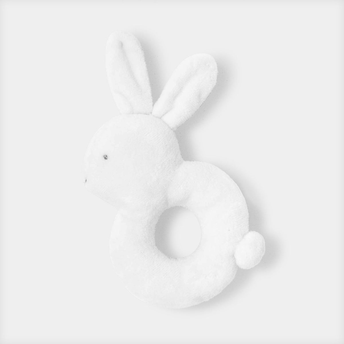 Rabbit rattle - jacadi white