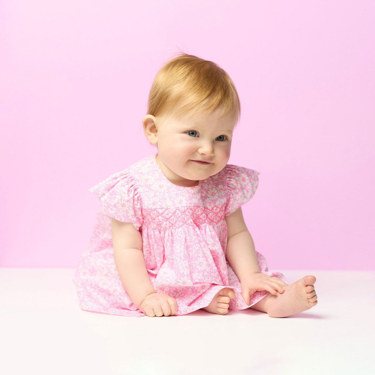 short-sleeved Liberty fabrics dress