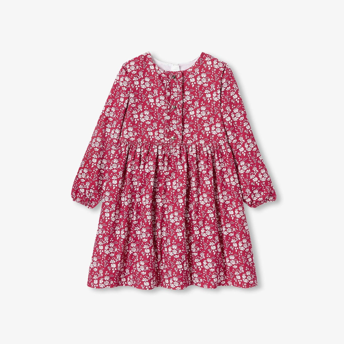 Girl dress in Liberty fabric - red/white