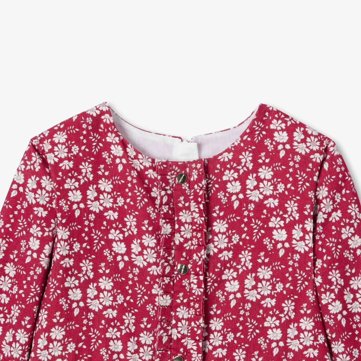 Girl dress in Liberty fabric - red/white