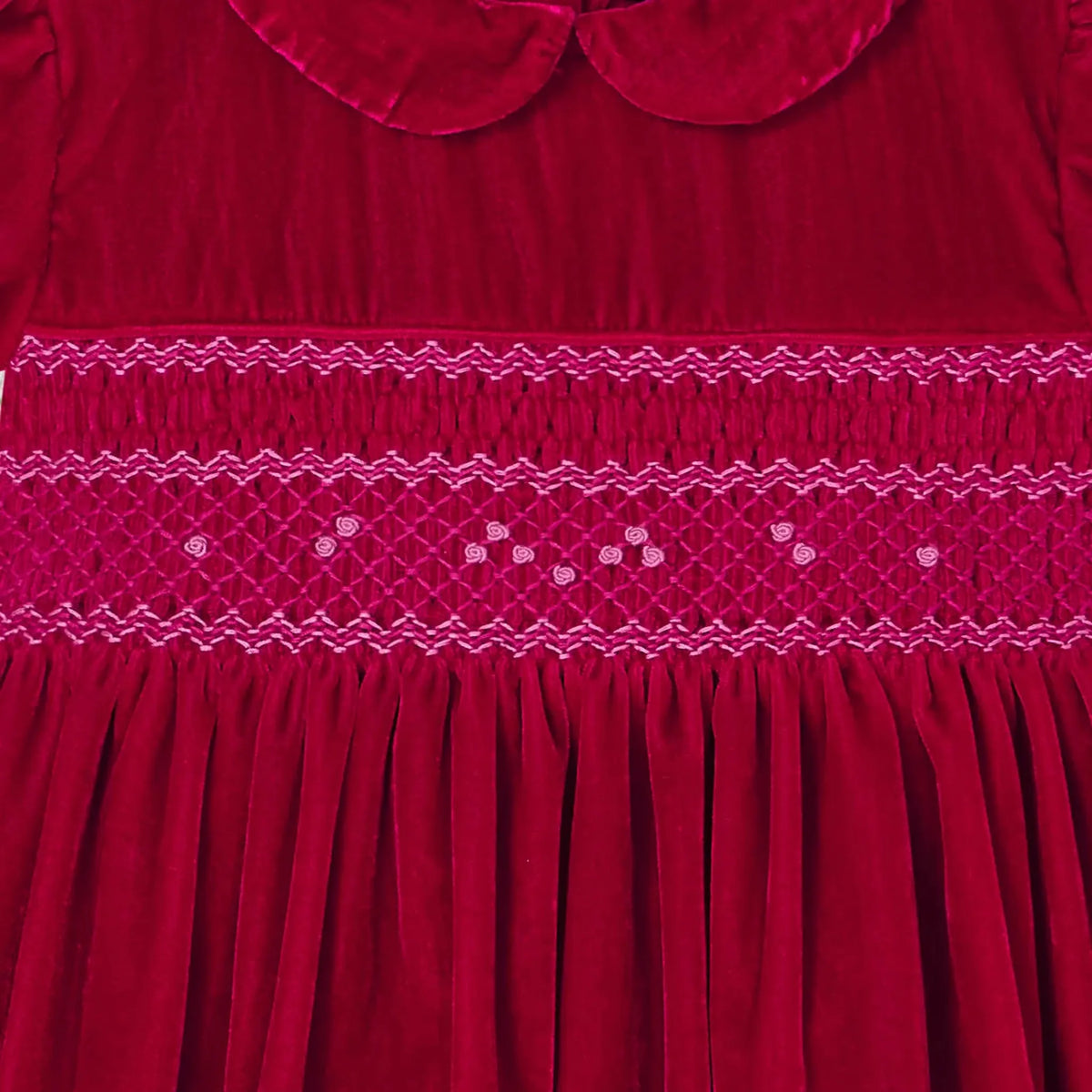 Hand-Smocked Girls Dress - Solange