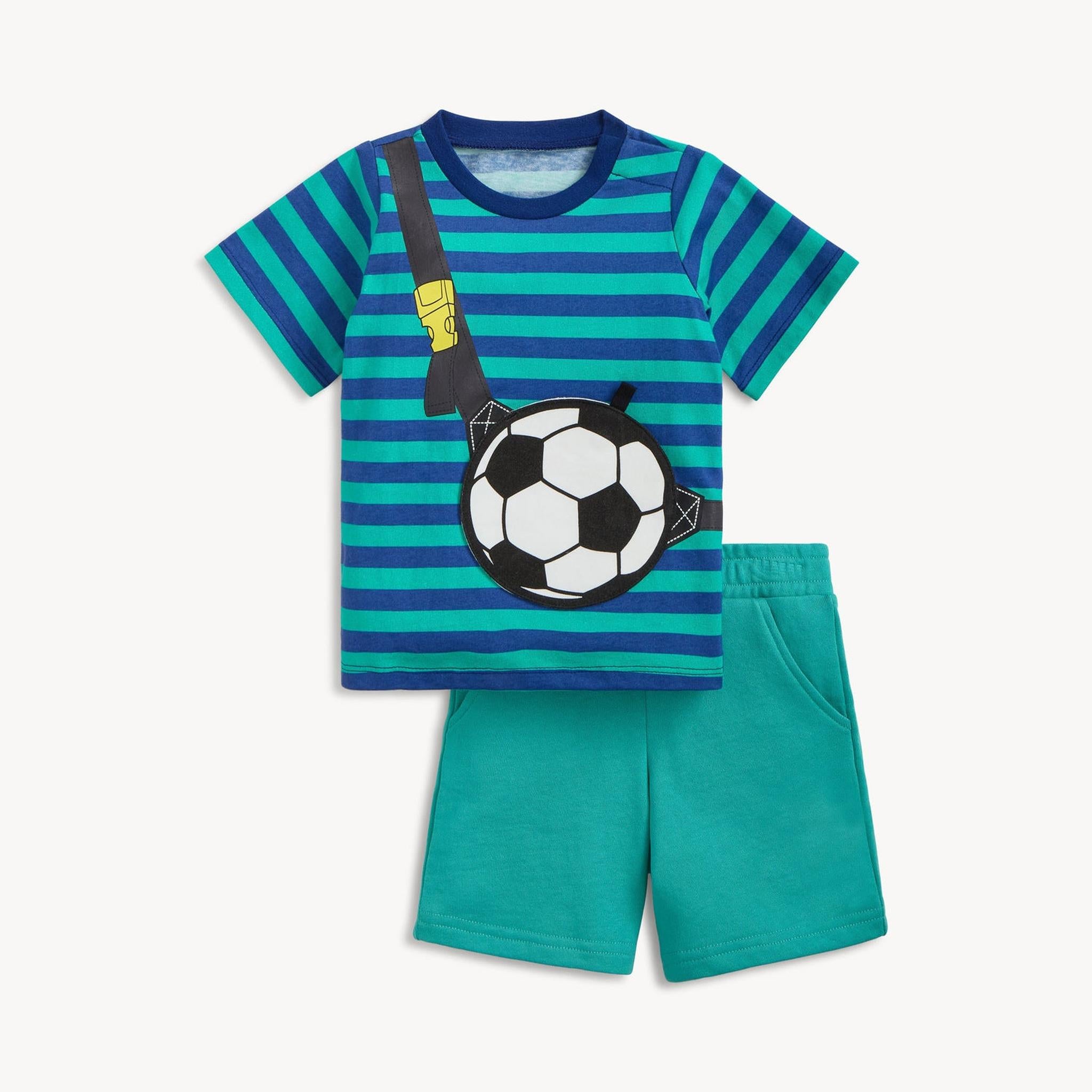Fidget S/s Tee + Short Set, Soccer Bag