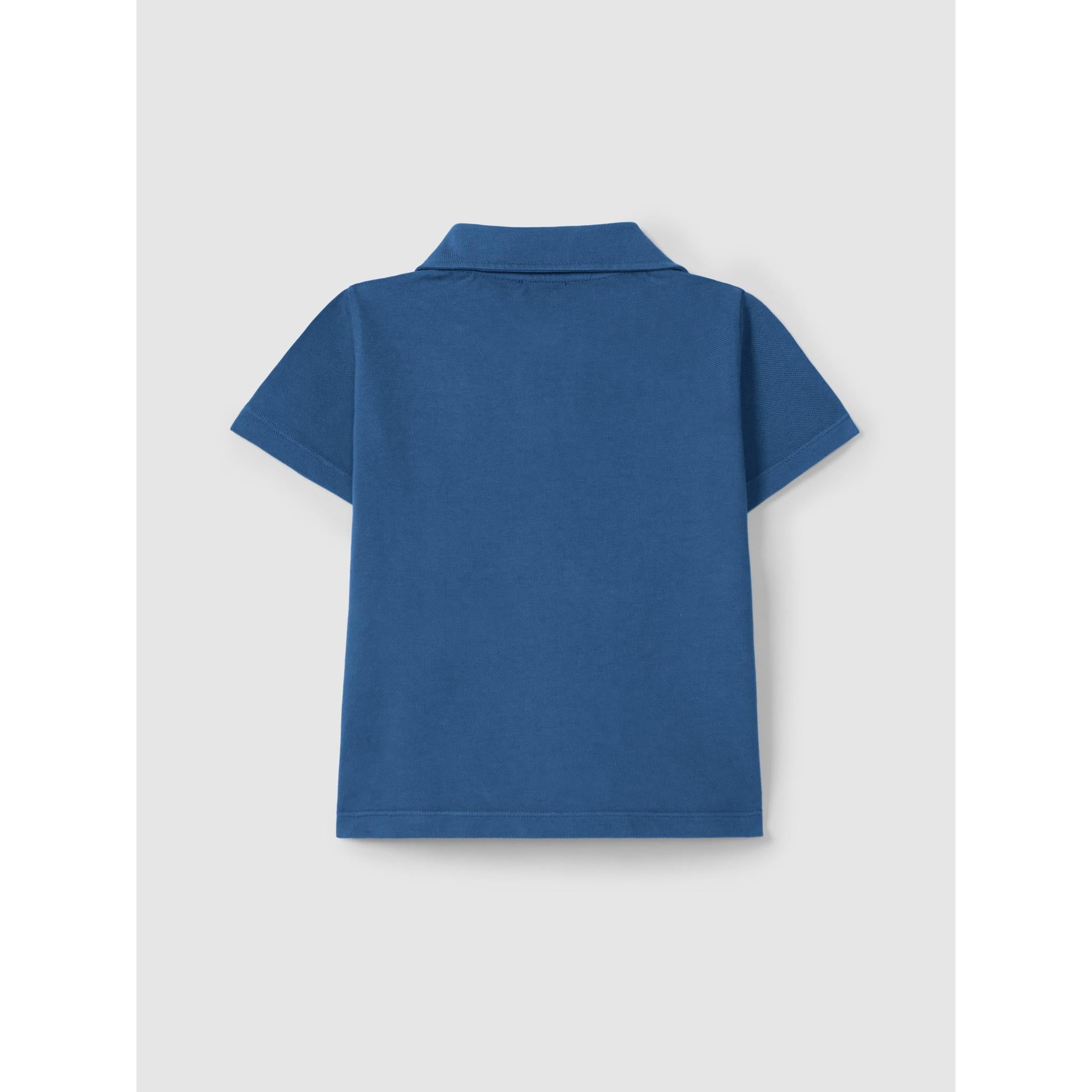 Piqué polo shirt with embroidery