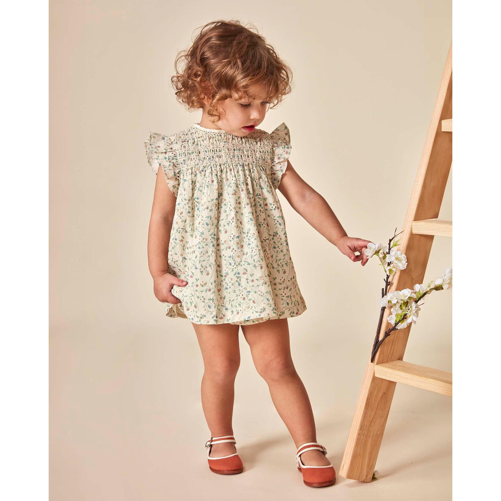 Vestido Bloomer Eyelet Estampado