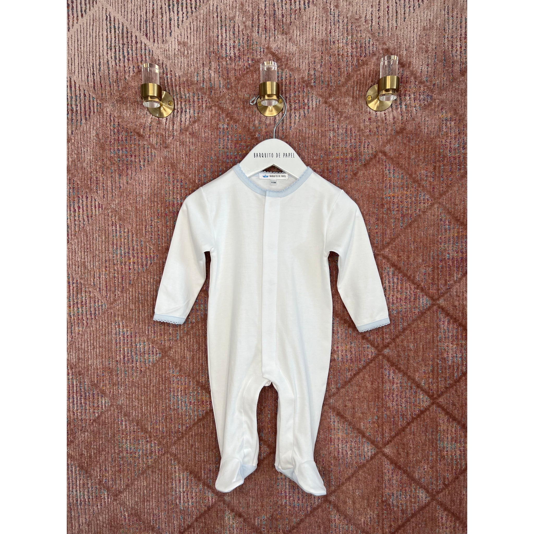 Blue Collar Pima PJ - Blue Trim