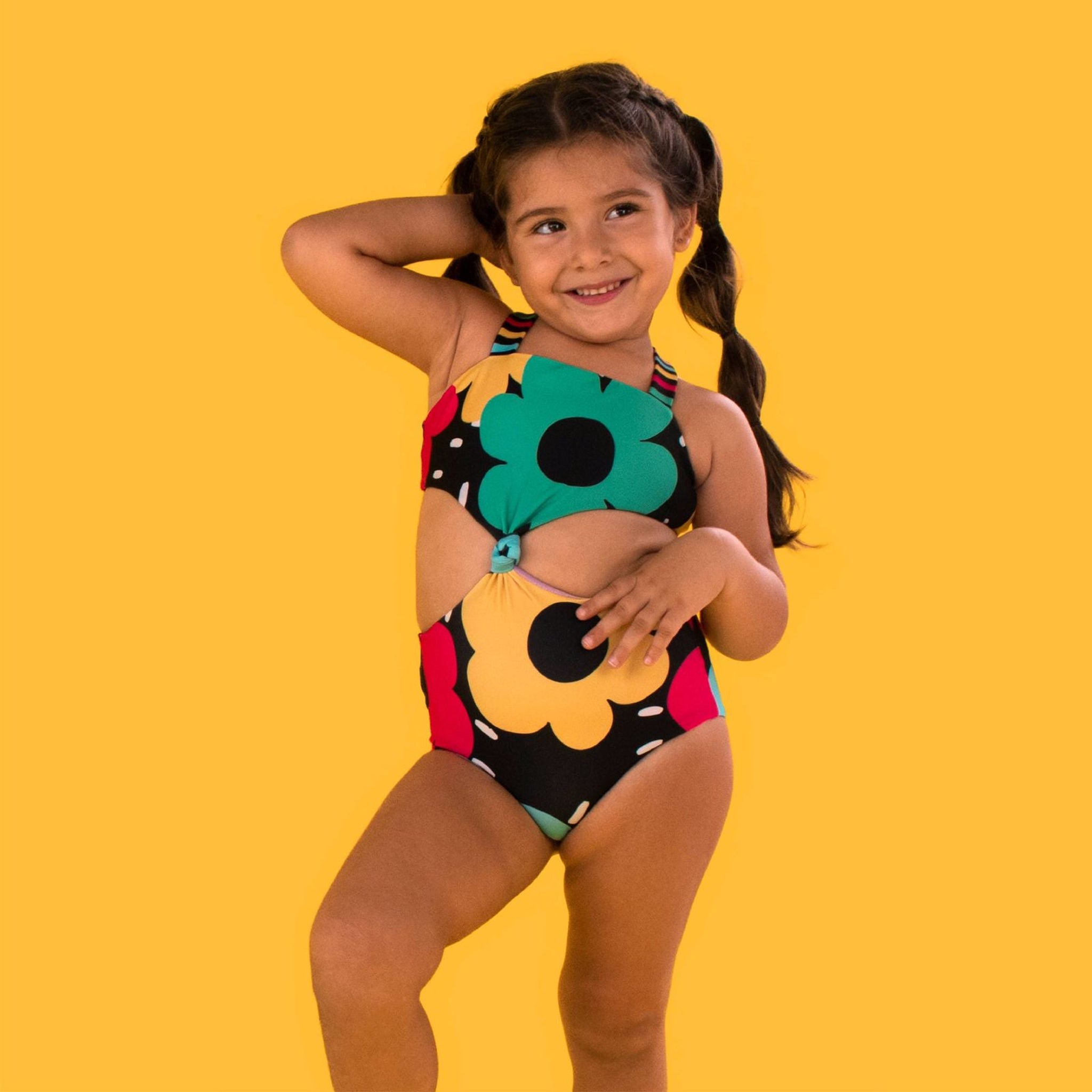 Electric Garden Black One Piece