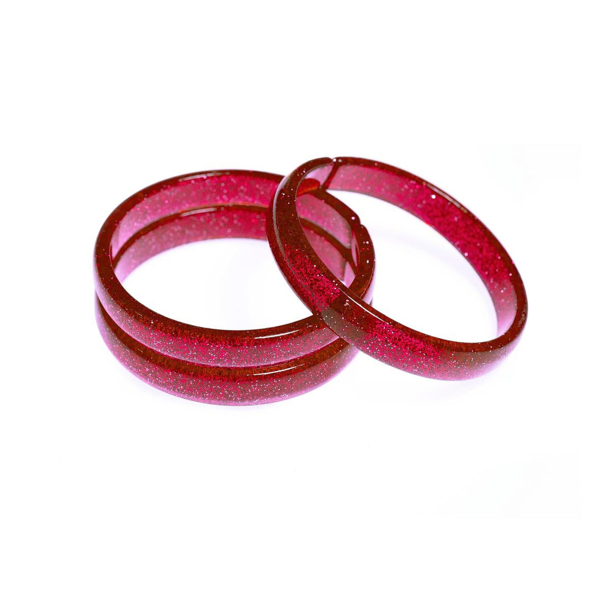 Glitter Red Bangles