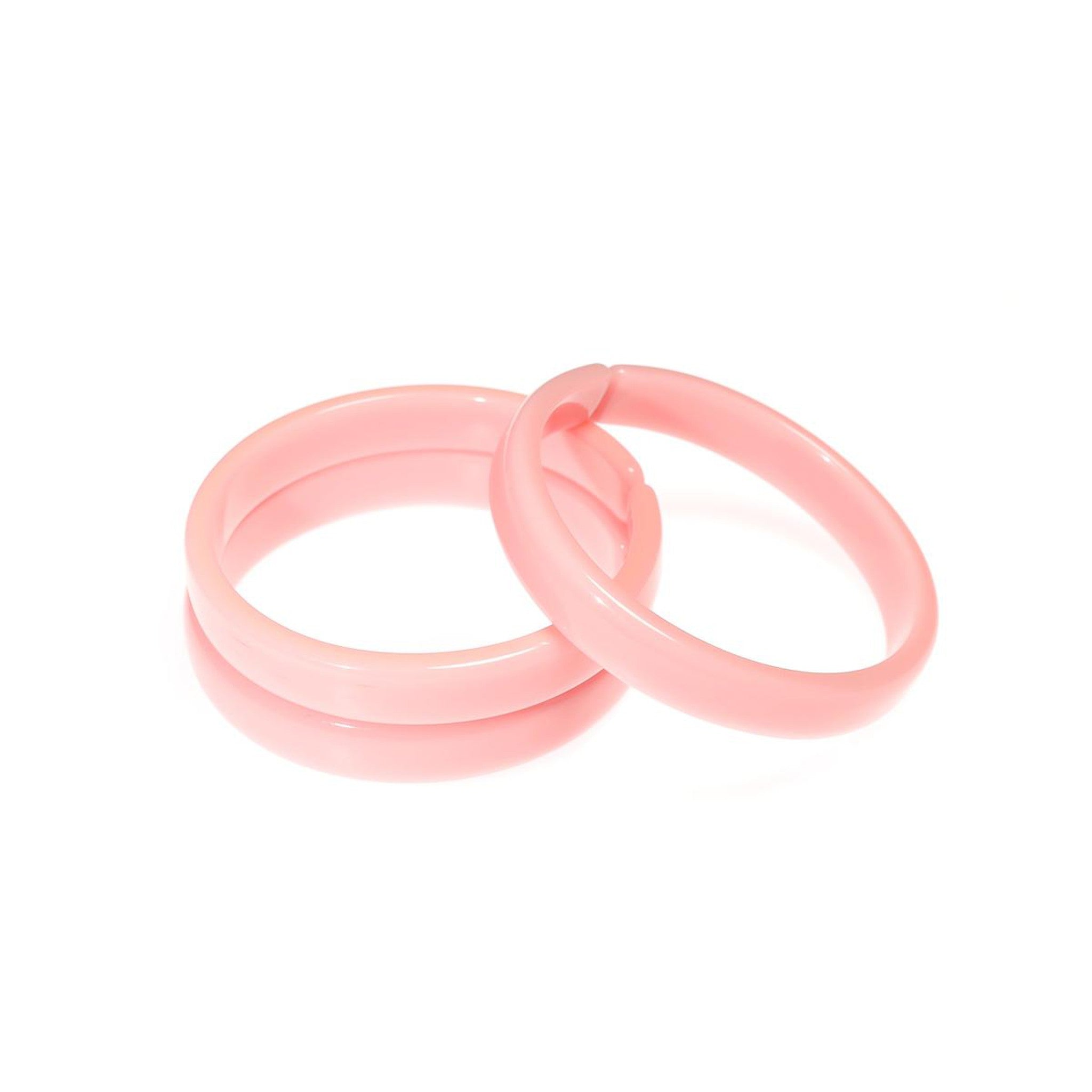 Light Pink Bangles - (Set/3)