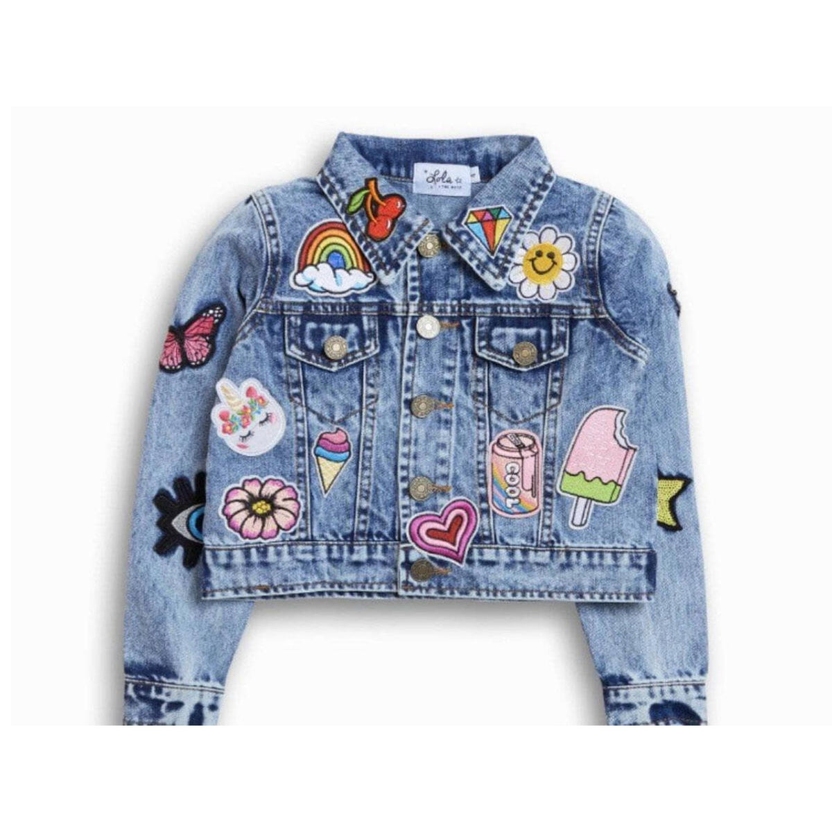All About The Patch Crop Denim Jacket