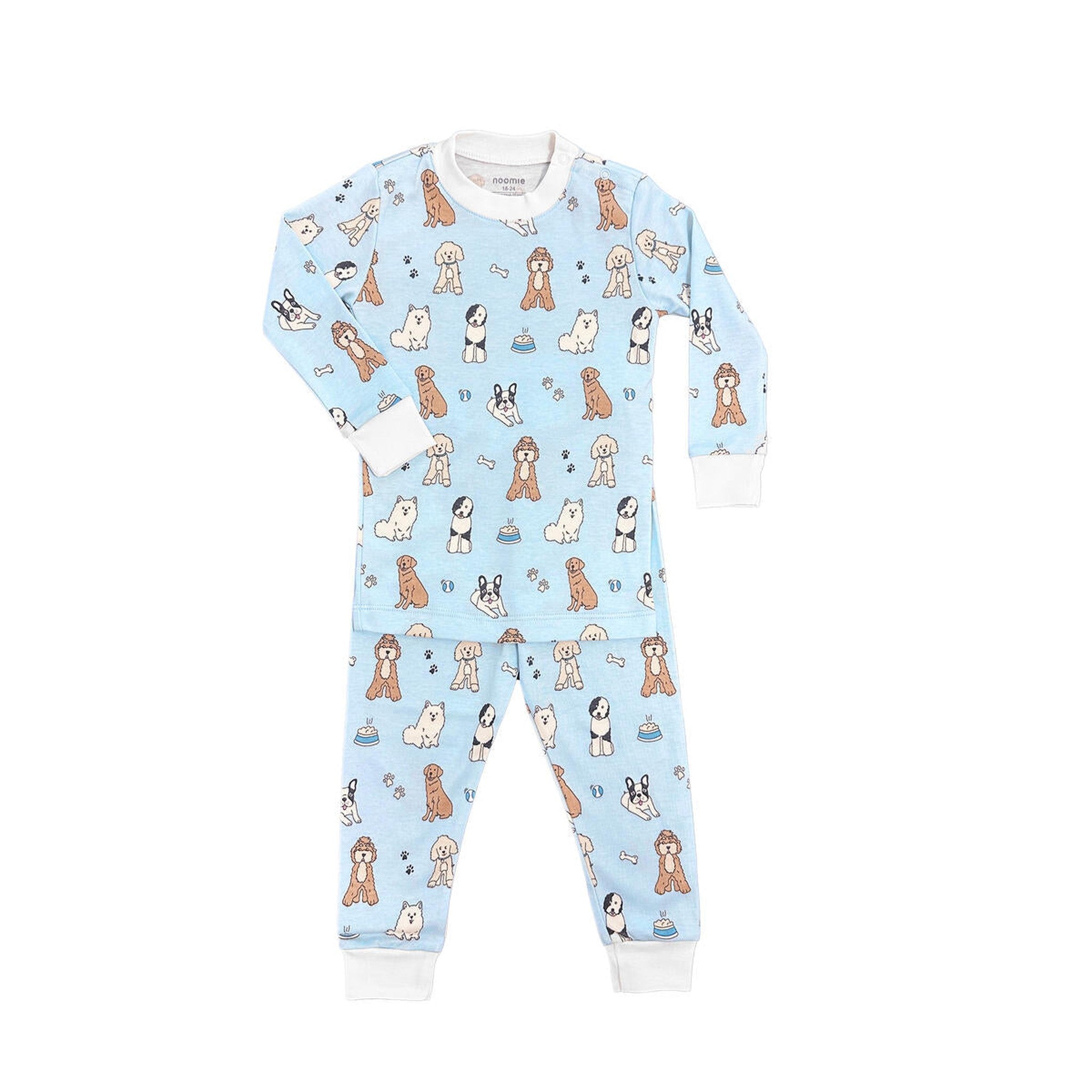 Doggie Blue Pajama Set