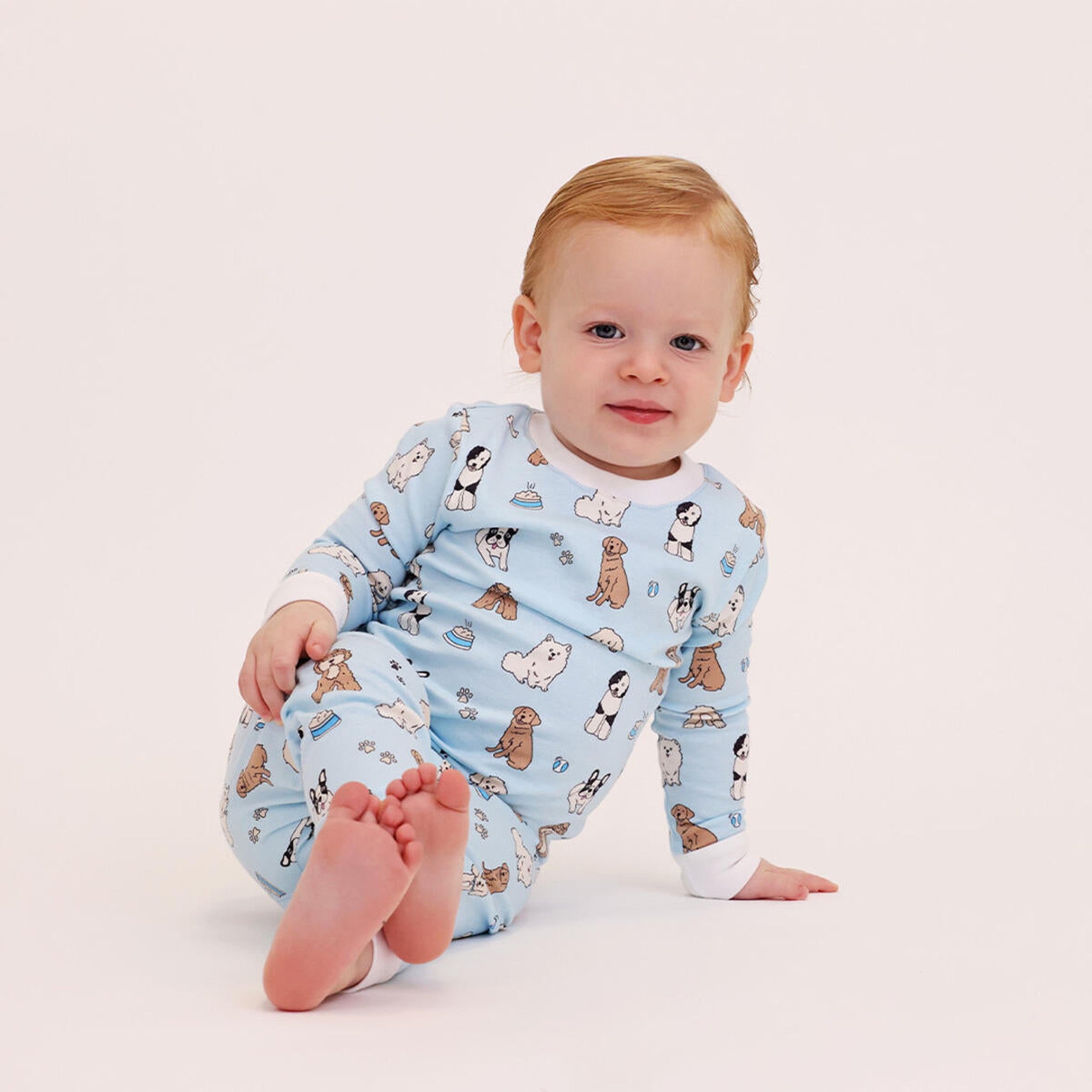 Doggie Blue Pajama Set