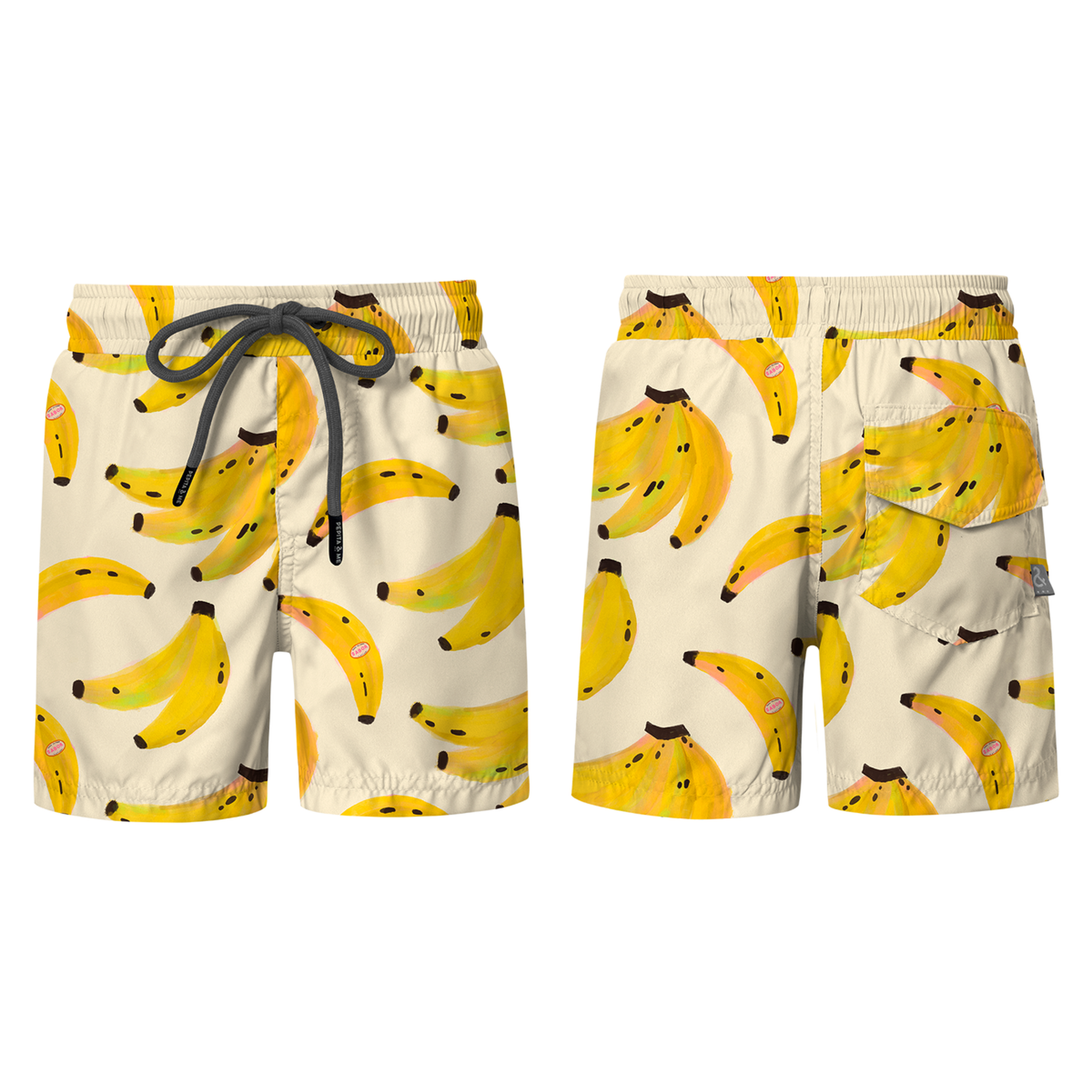 SWIMSHORTS - BANANO WHITE