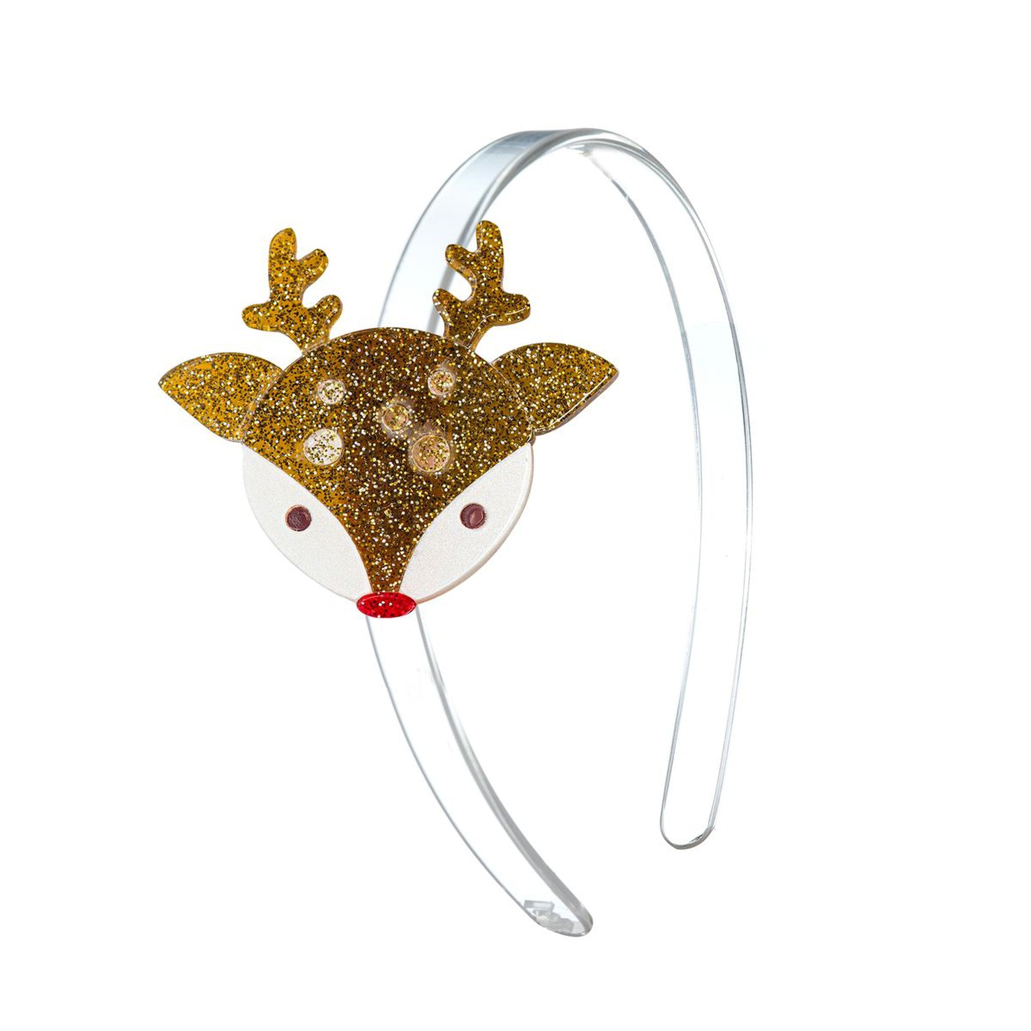 Reindeer Glitter Brown Headband