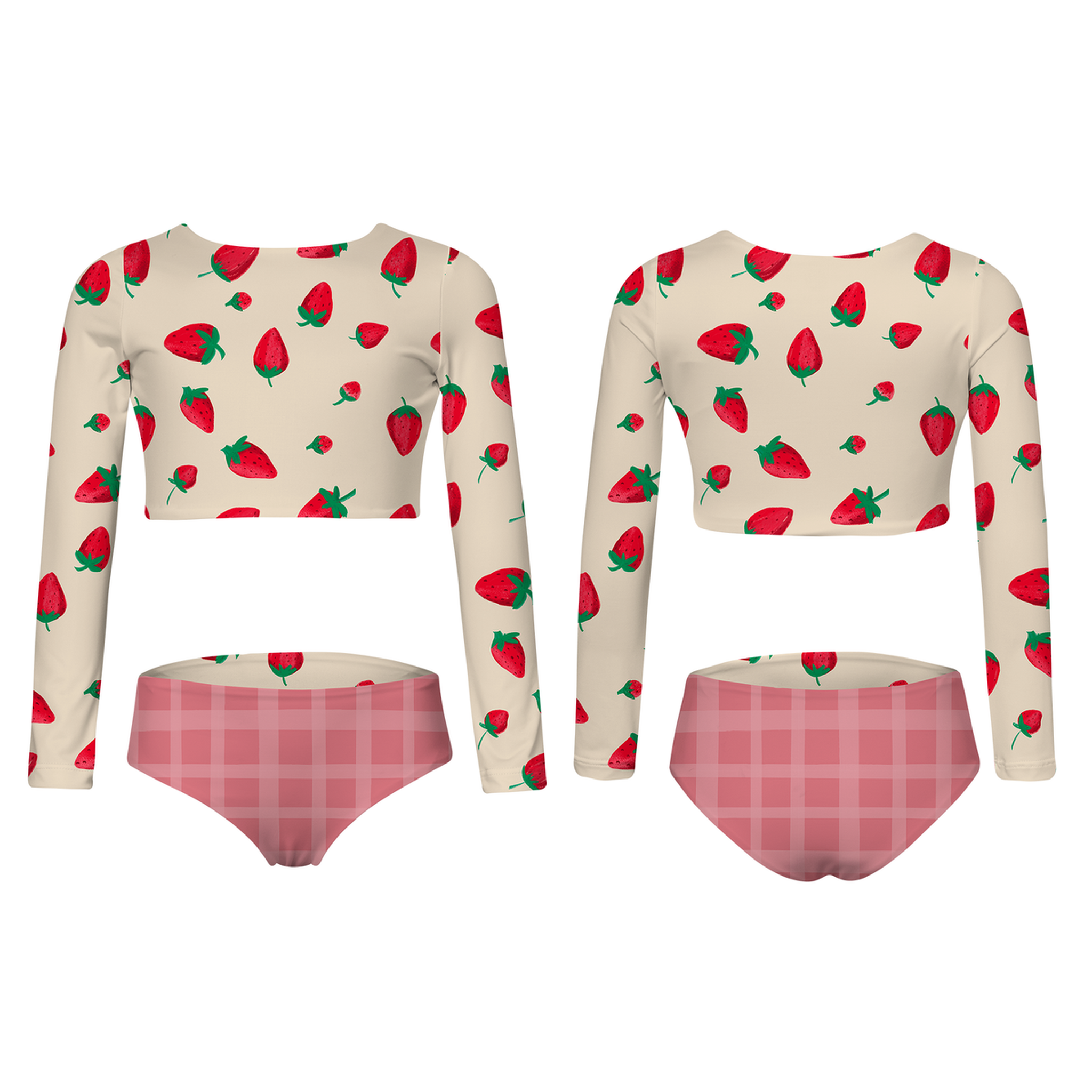 SUN LONGSLEEVE BIKINI- Fresas