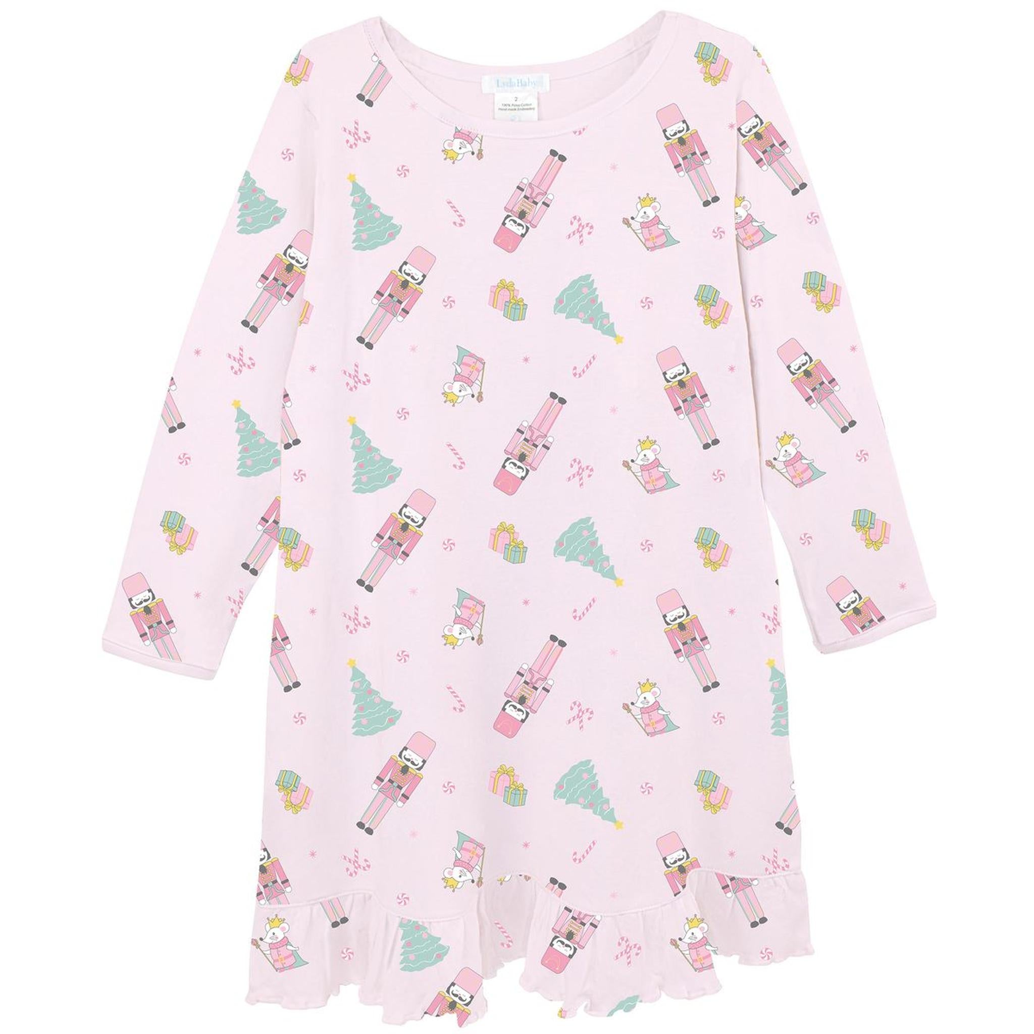 Pink Nutcracker Pima Nightgown
