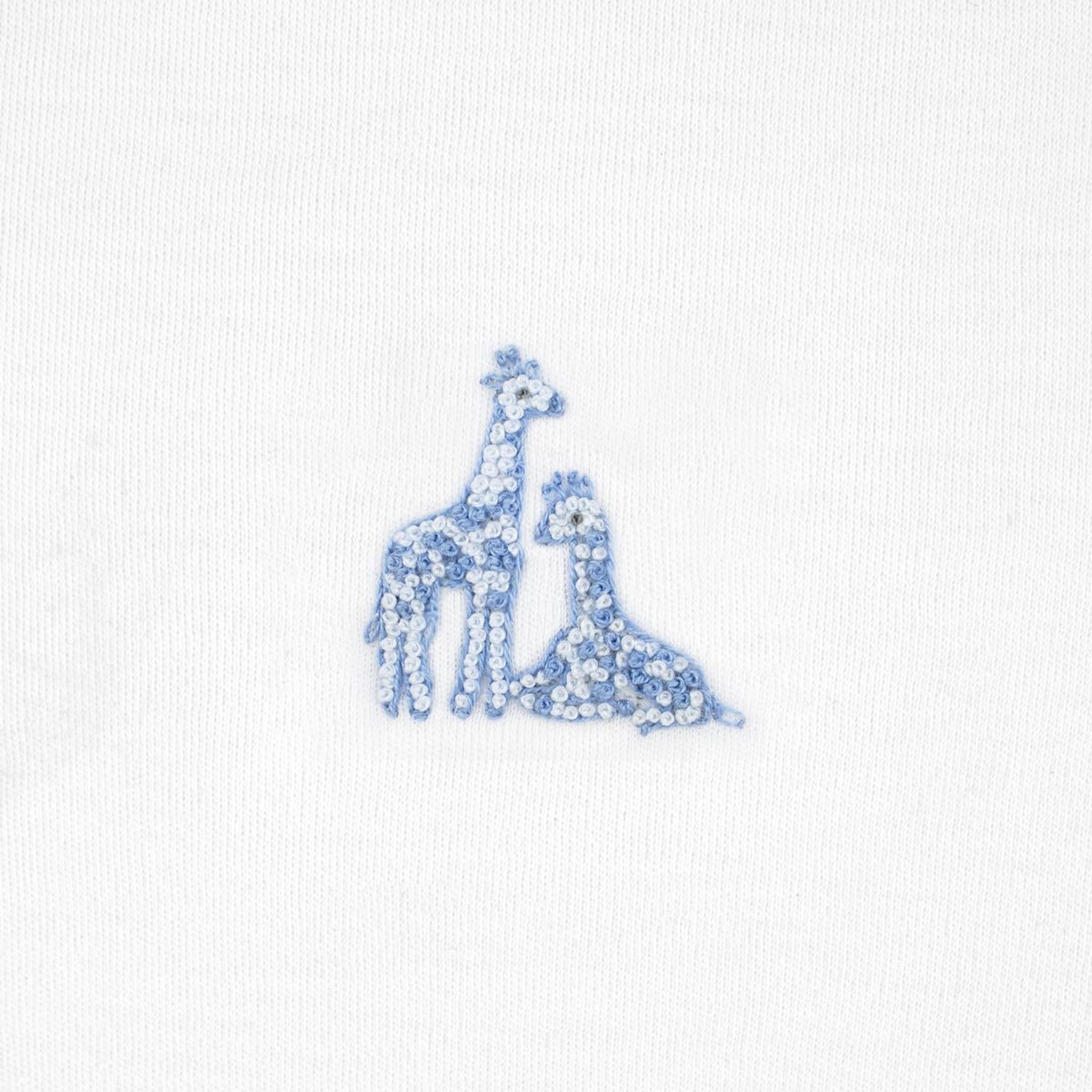 Safari Friends Embroidered Footie
