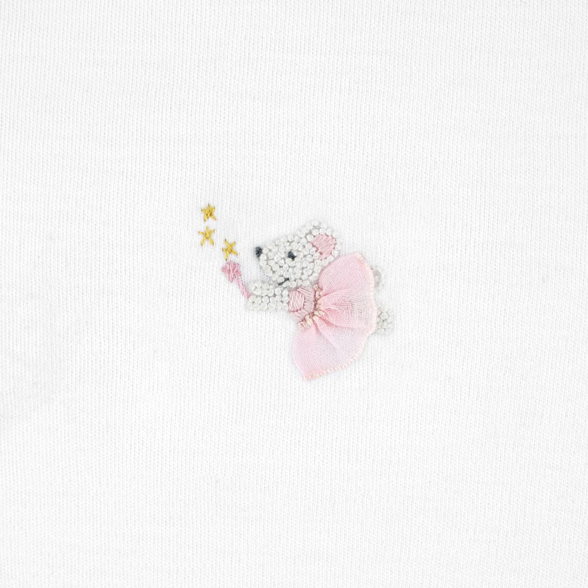Ballet Tutu Embroidered Pima Blanket