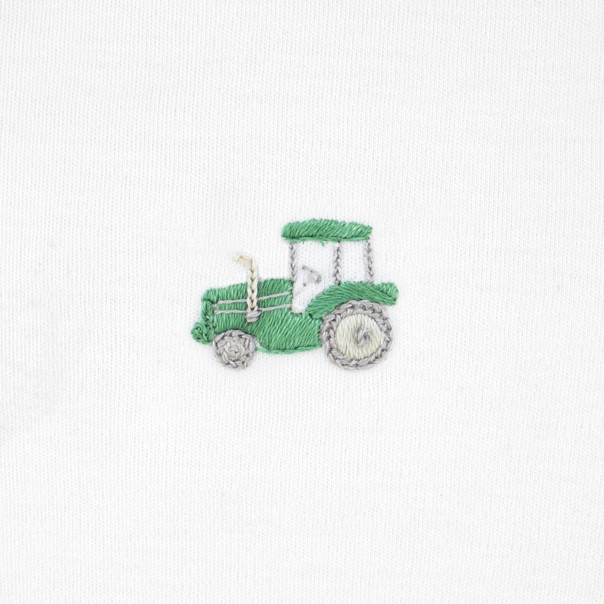 Construction Embroidered Pima Footie