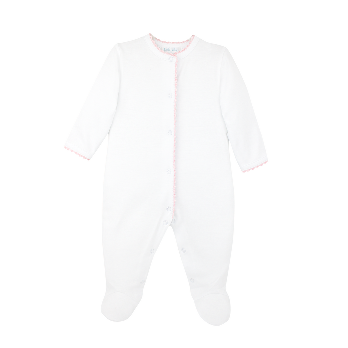 Crochet Pima Footie - Pink
