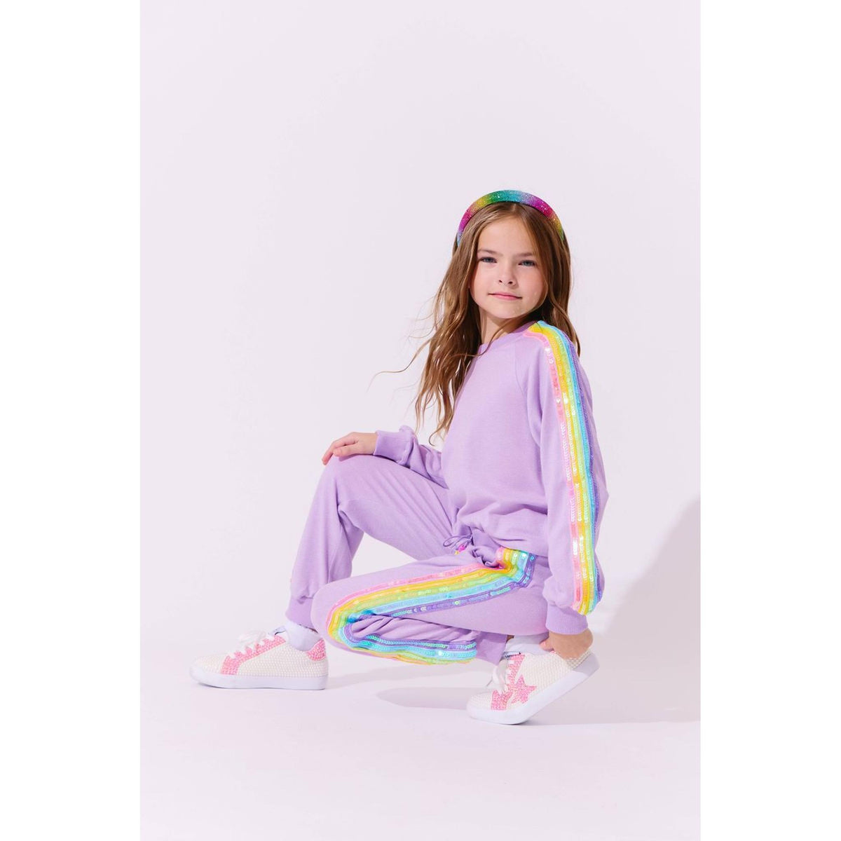Rainbow Sequin Set