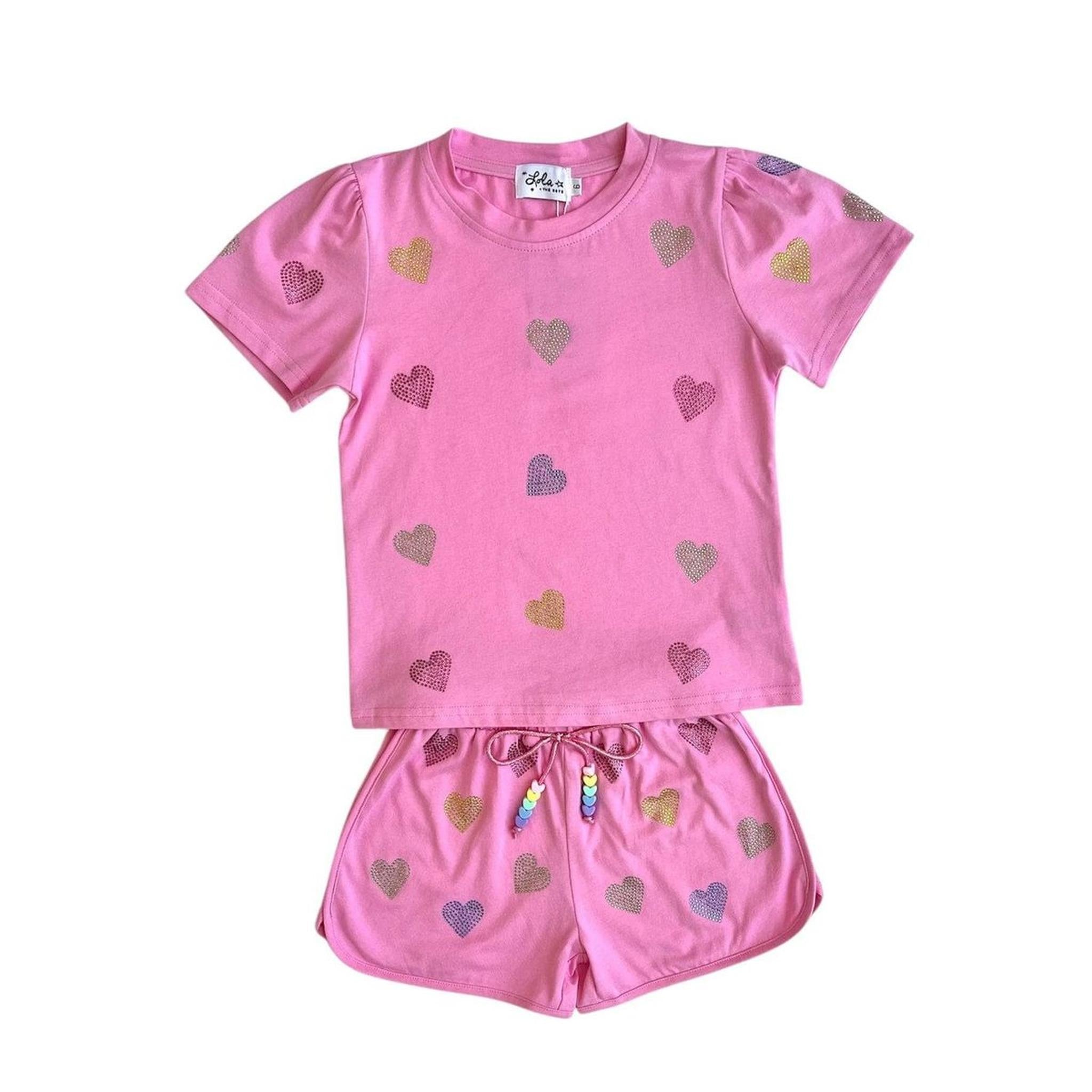 Crystal Hearts Short Set