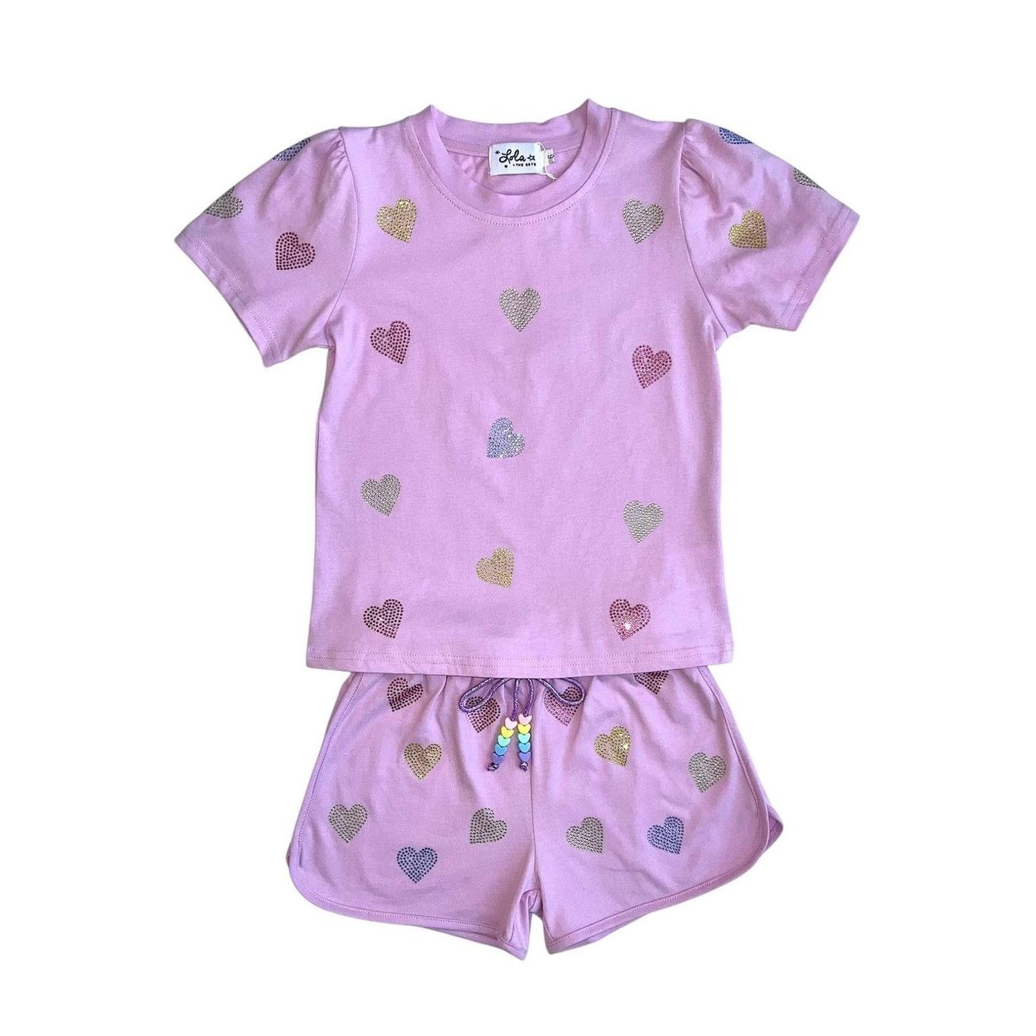 Crystal Hearts Short Set