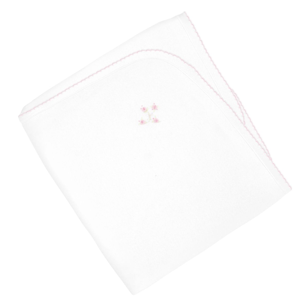 Romantic Roses  Embroidered Pima Blanket