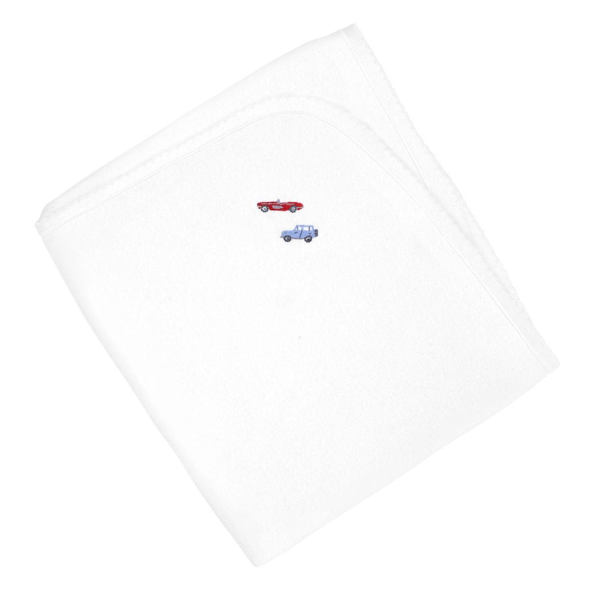 Summer Cars Embroidered Pima Blanket