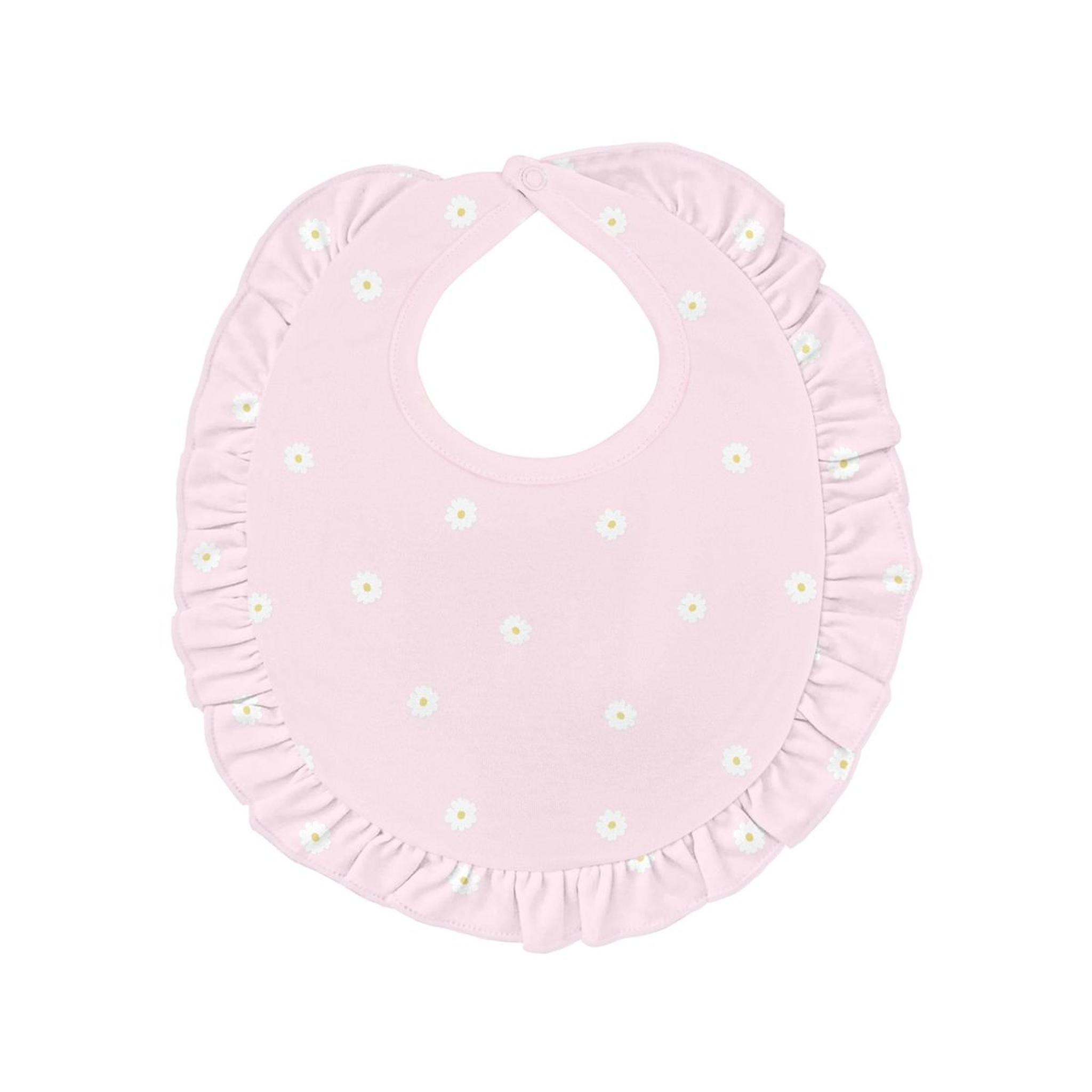 Lovely Daisies Pima Burp & Bib