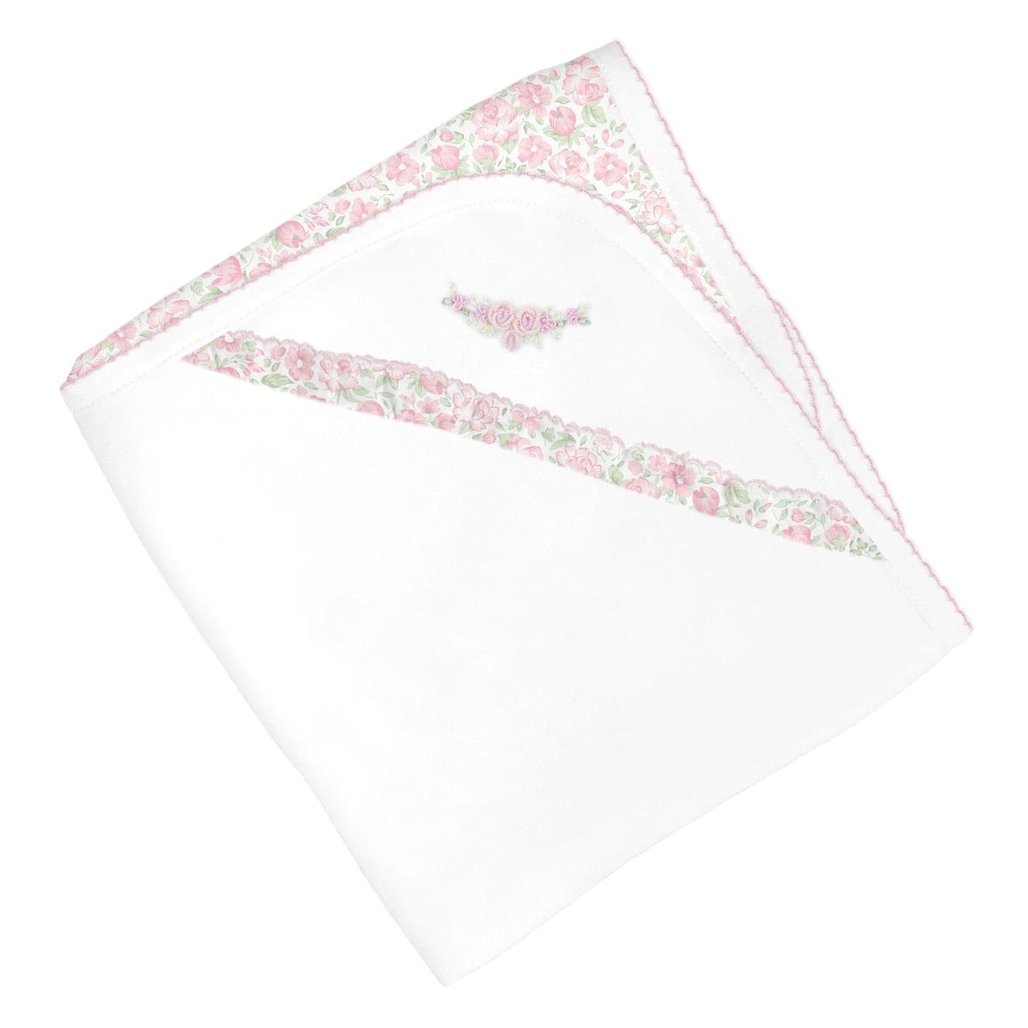 Elegant FLoral Embroidered Pima Blanket
