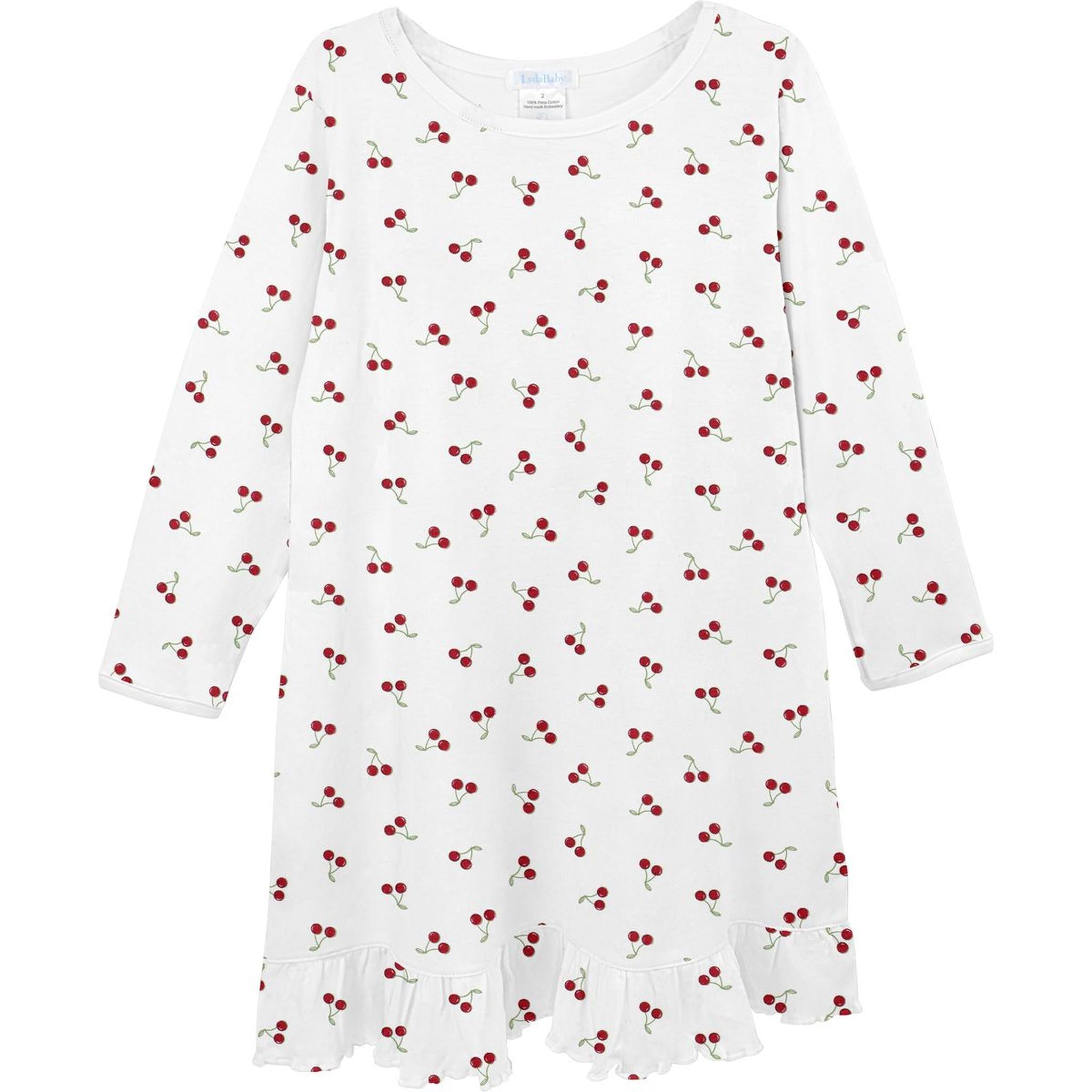 Cherries Pima Nightgown