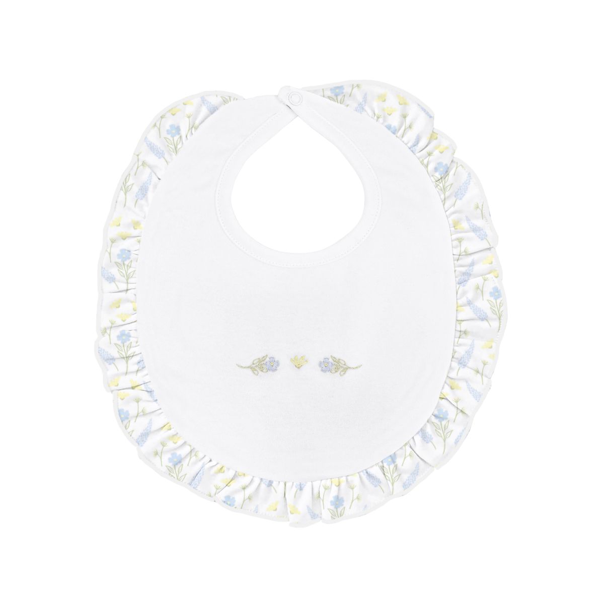 Serene Floral Pima Bib