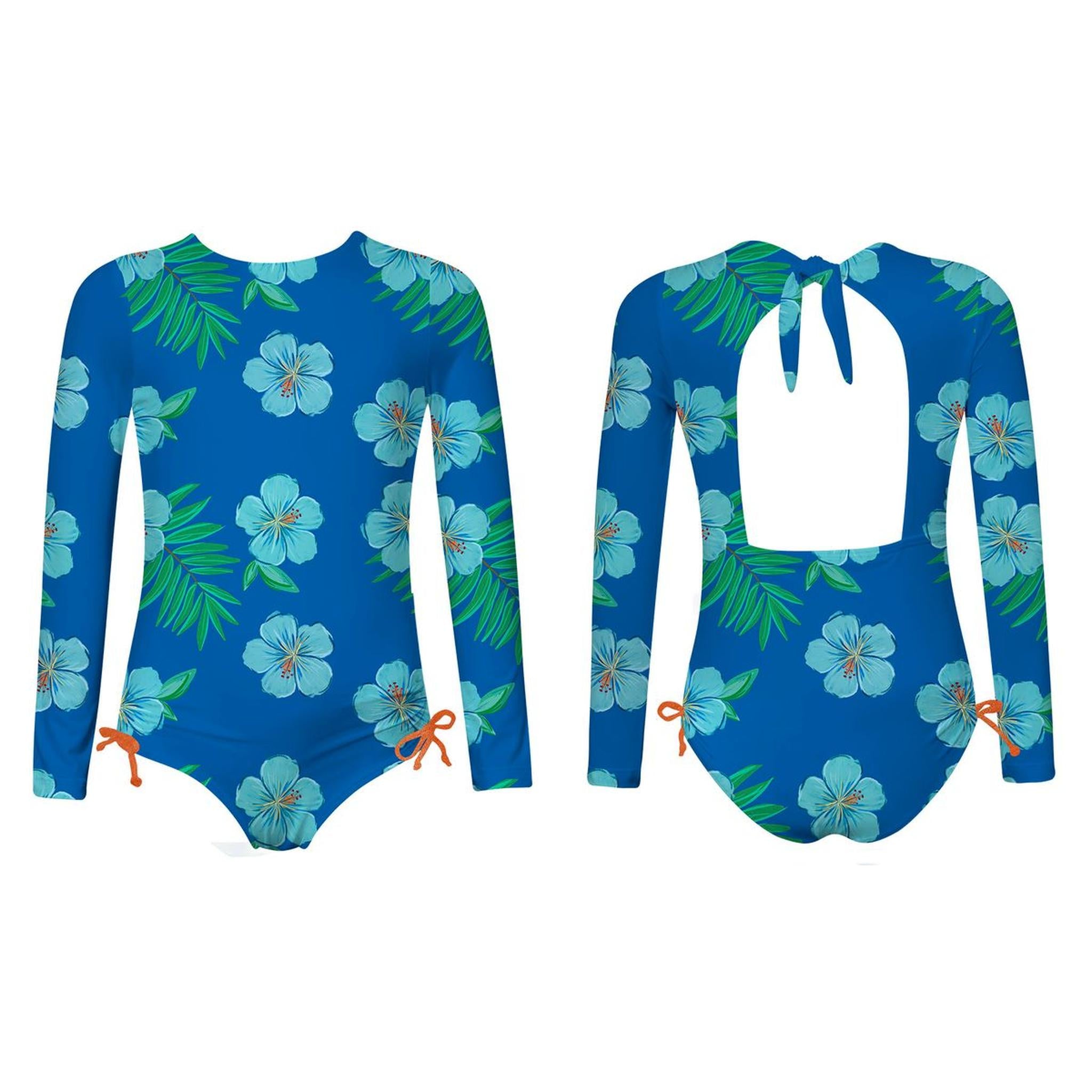 JESS LONGSLEEVE -  HIBISCUS AZUL