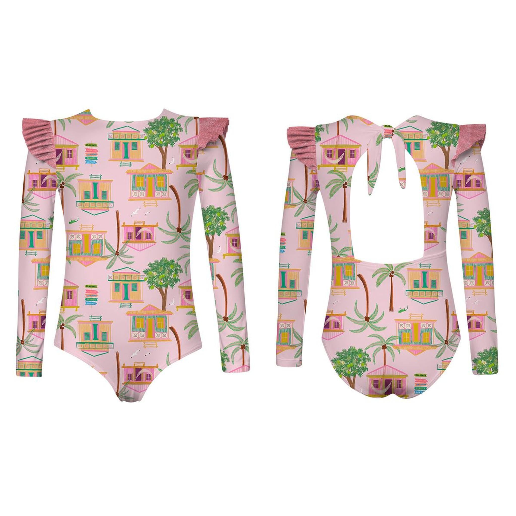 ALANA LONGSLEEVE -  CASITAS ISLEÑAS ROSADO