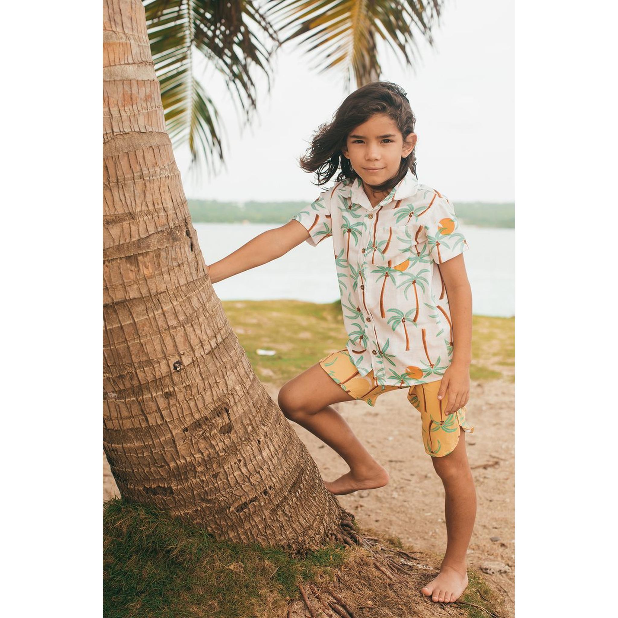 SWIMSHORTS - PALMERA AMARILLO