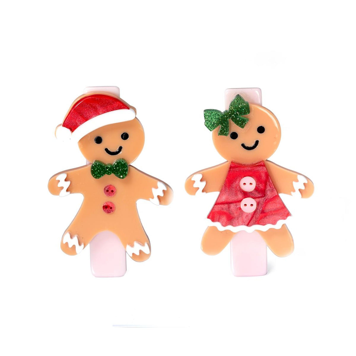 Gingerbread Boy Girl Hair Clip