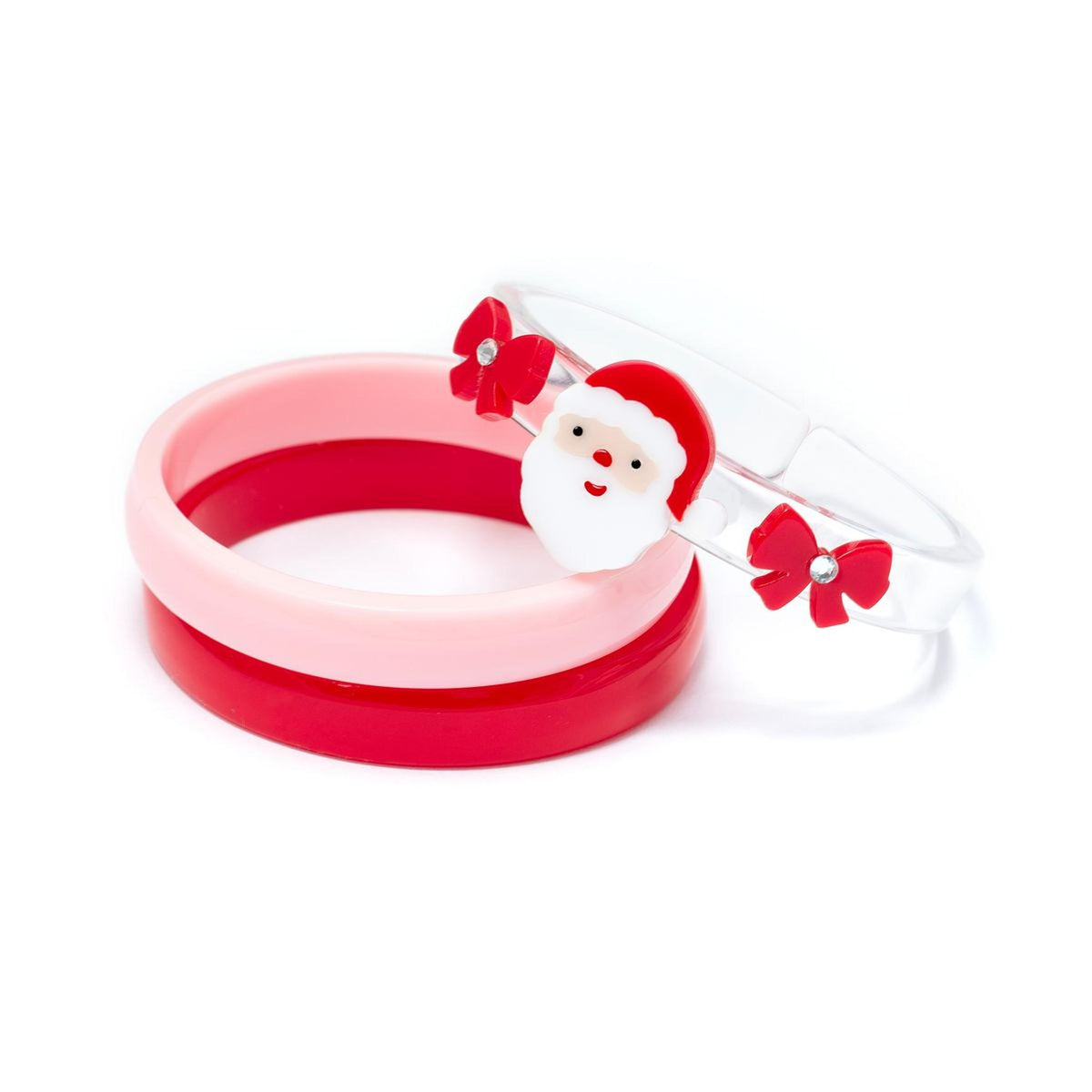 Santa Bows Red Bangles