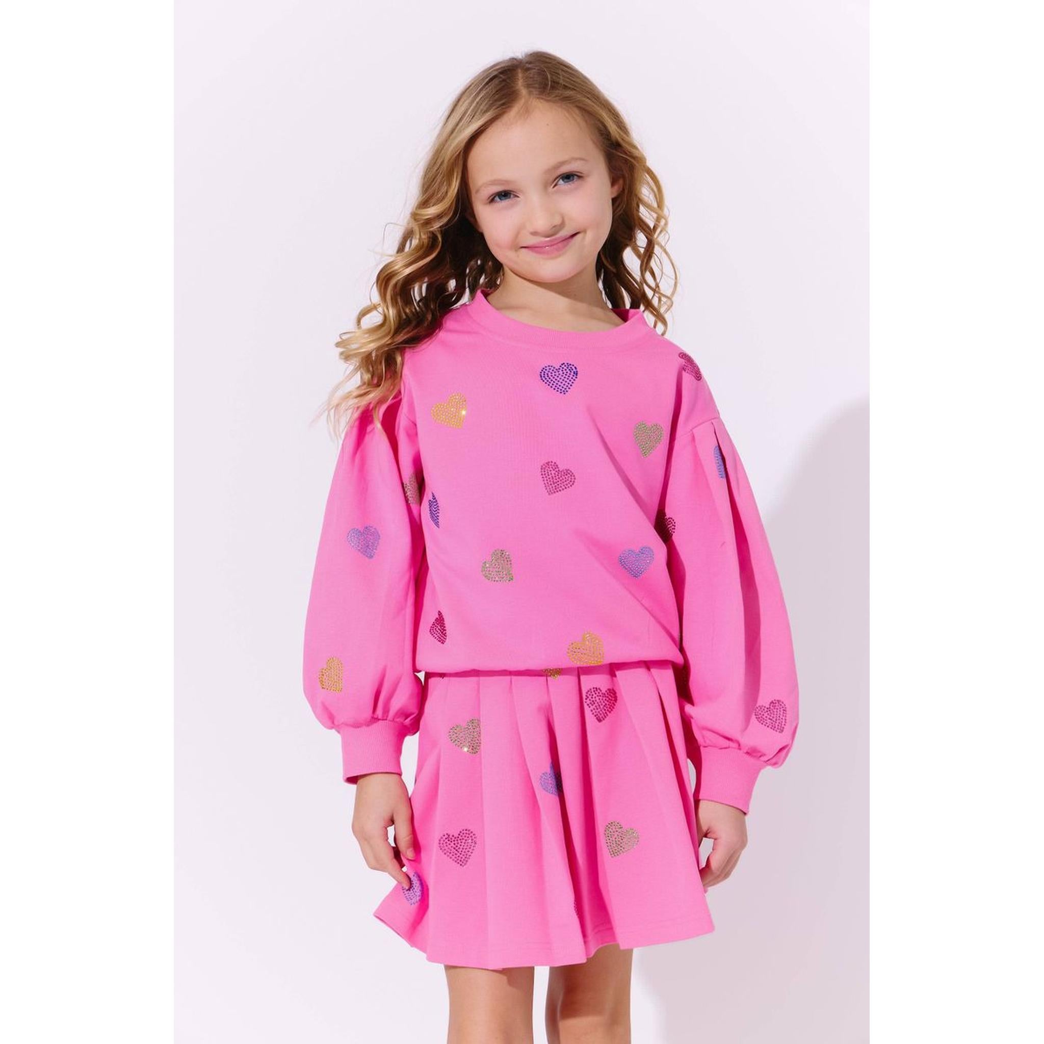 Pink Sparkle Hearts Set