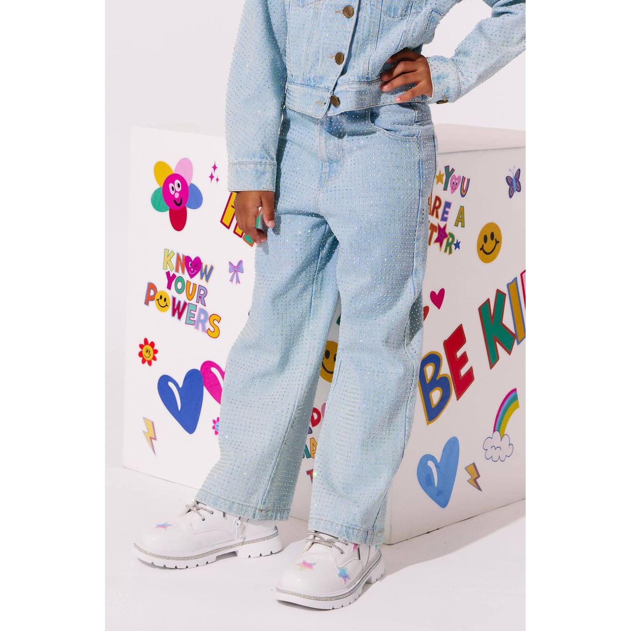 Sparkle Crystal Denim Jeans