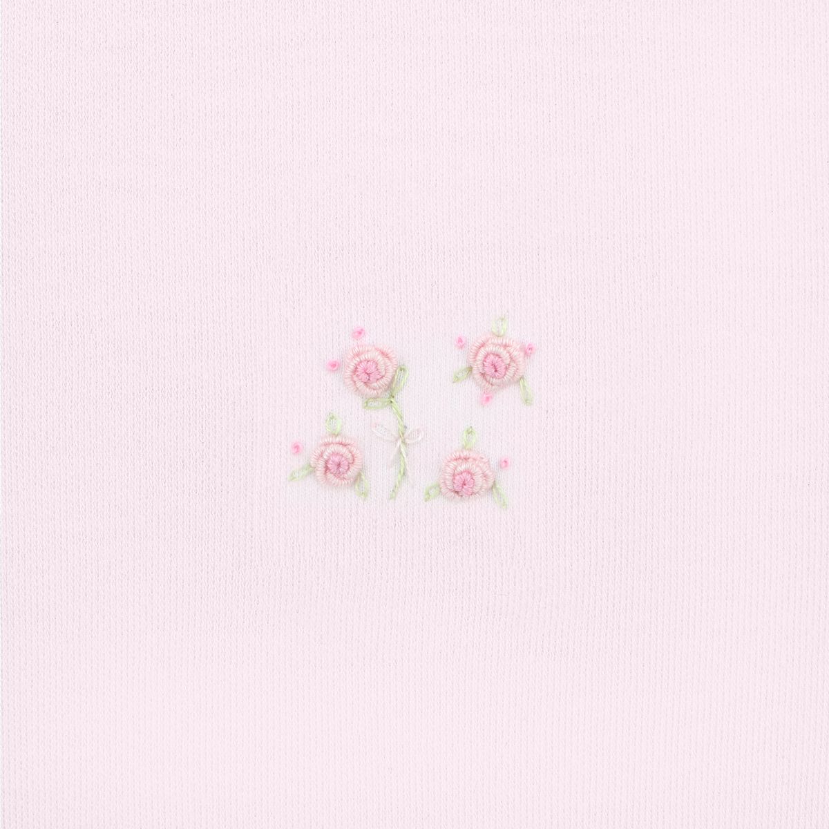 Rose Bouquet Embroidered Pima Footie