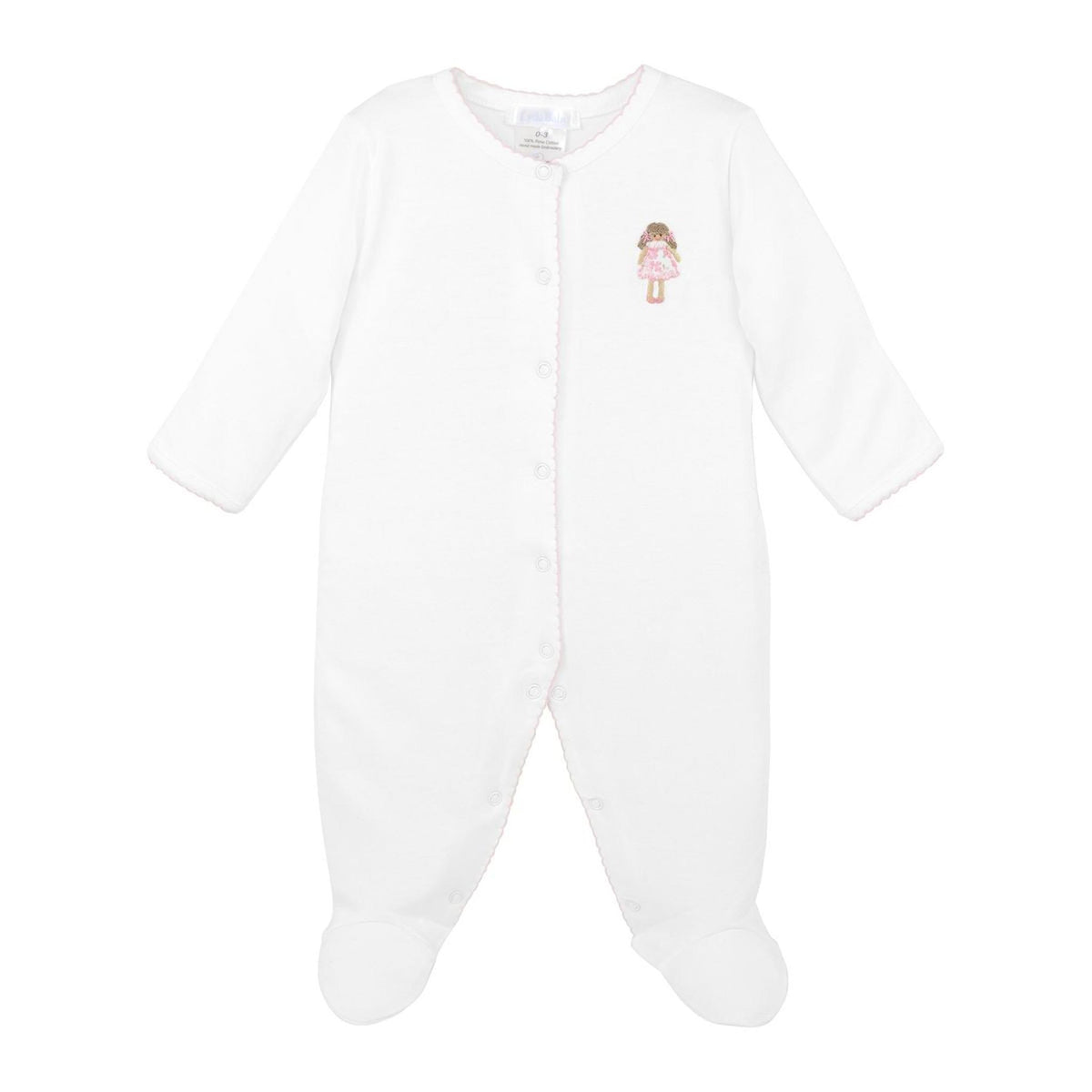 Forever Friends Embroidered Pima Footie