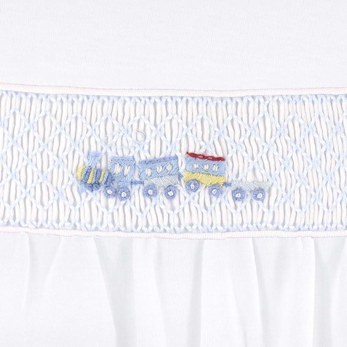 Choo Choo Train Smock Pima Blanket