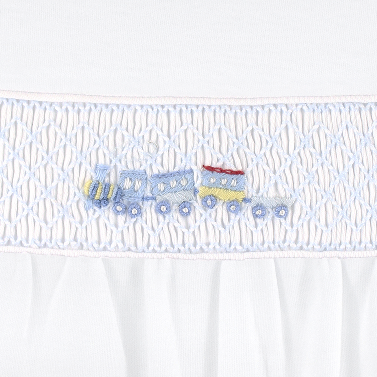 Choo Choo Train Smock Pima Blanket
