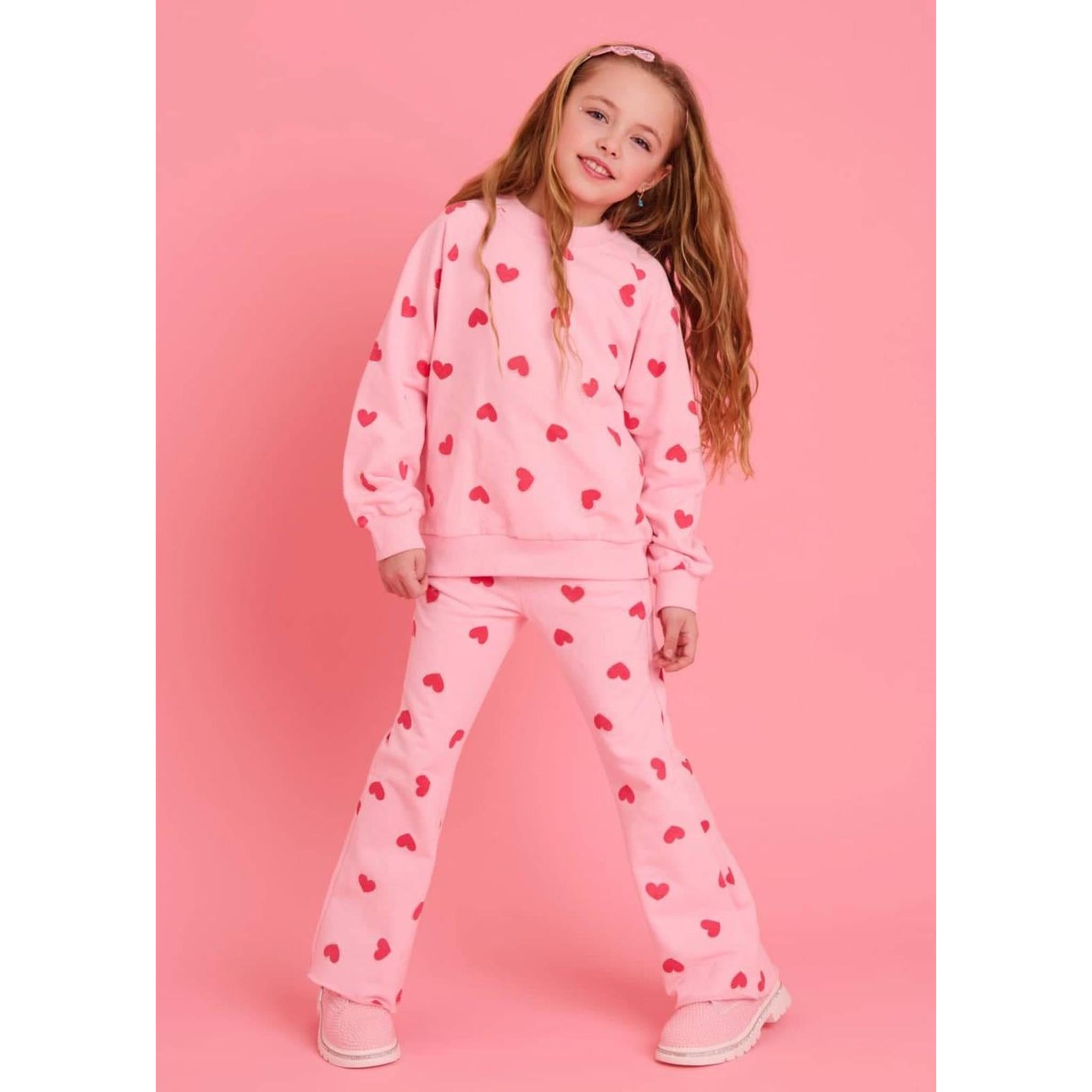 Pink Sparkle Sweetheart Lounge Set