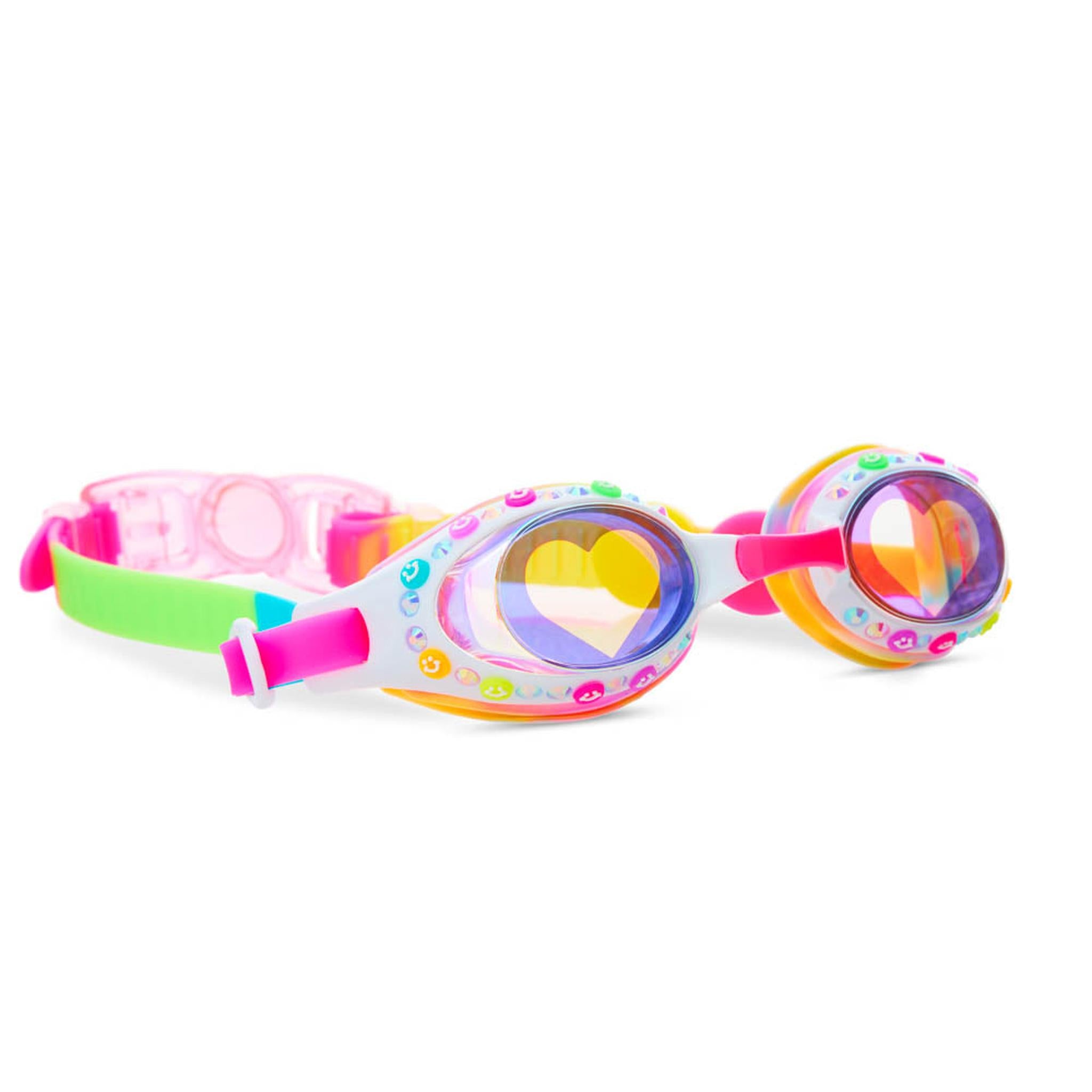 Positively Pink Smile Girl Kids' Swim Goggles